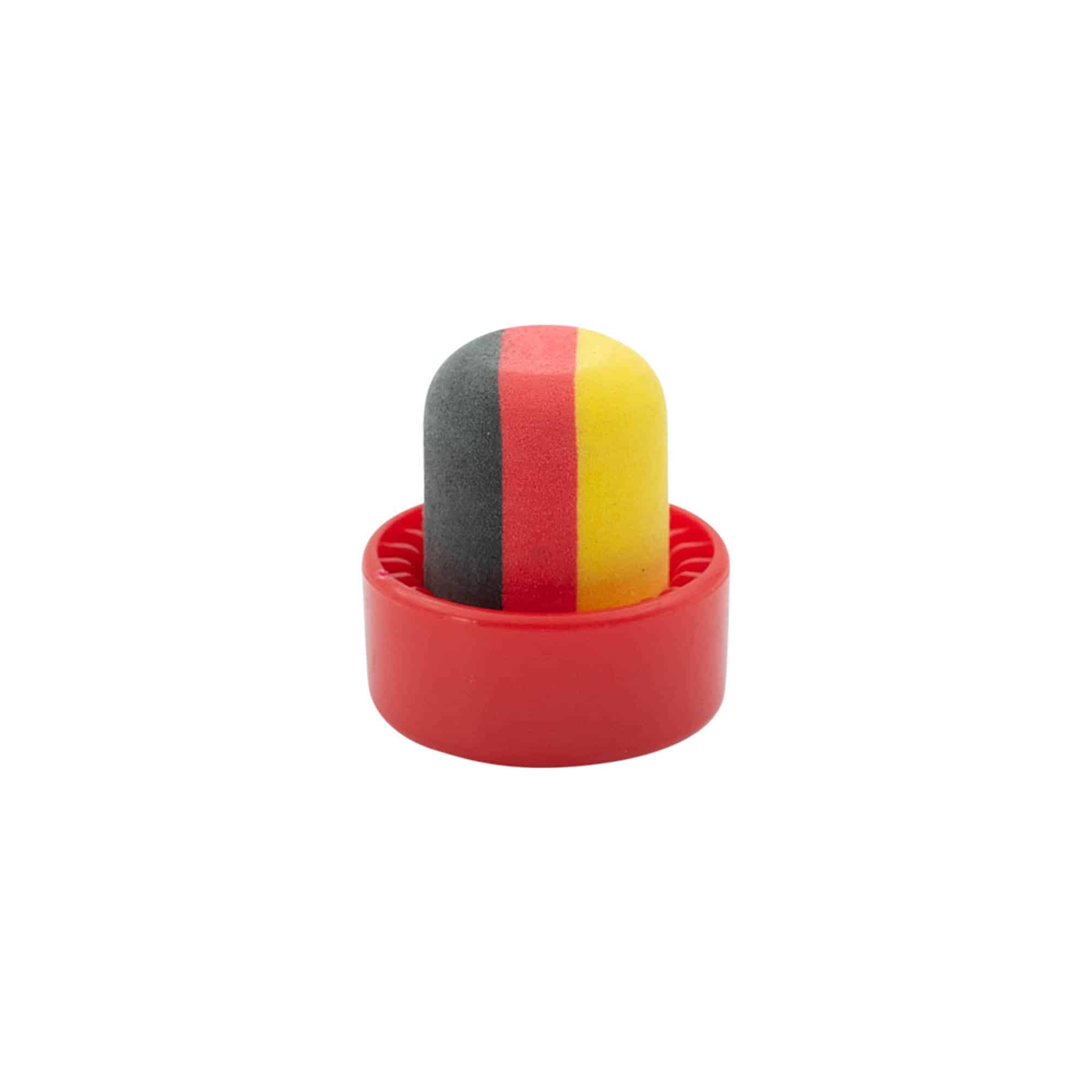 Greppkork 19 mm 'Tyskland', plast, flerfärgad, för mynning: kork