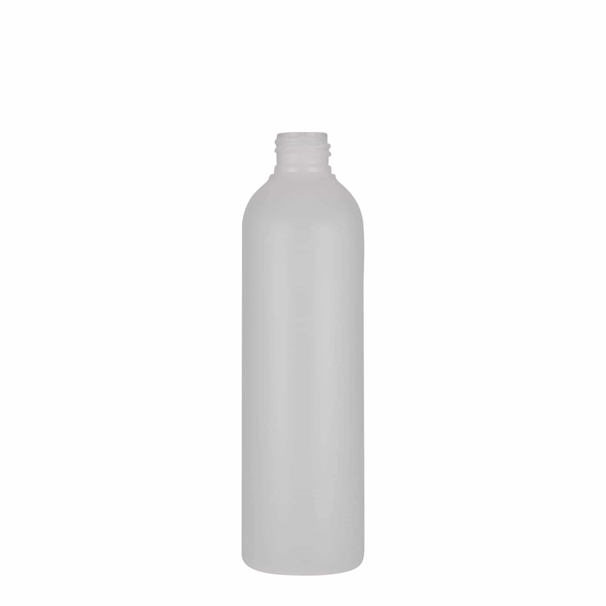 250 ml plastflaska 'Tuffy', HDPE, natur, mynning: GPI 24/410