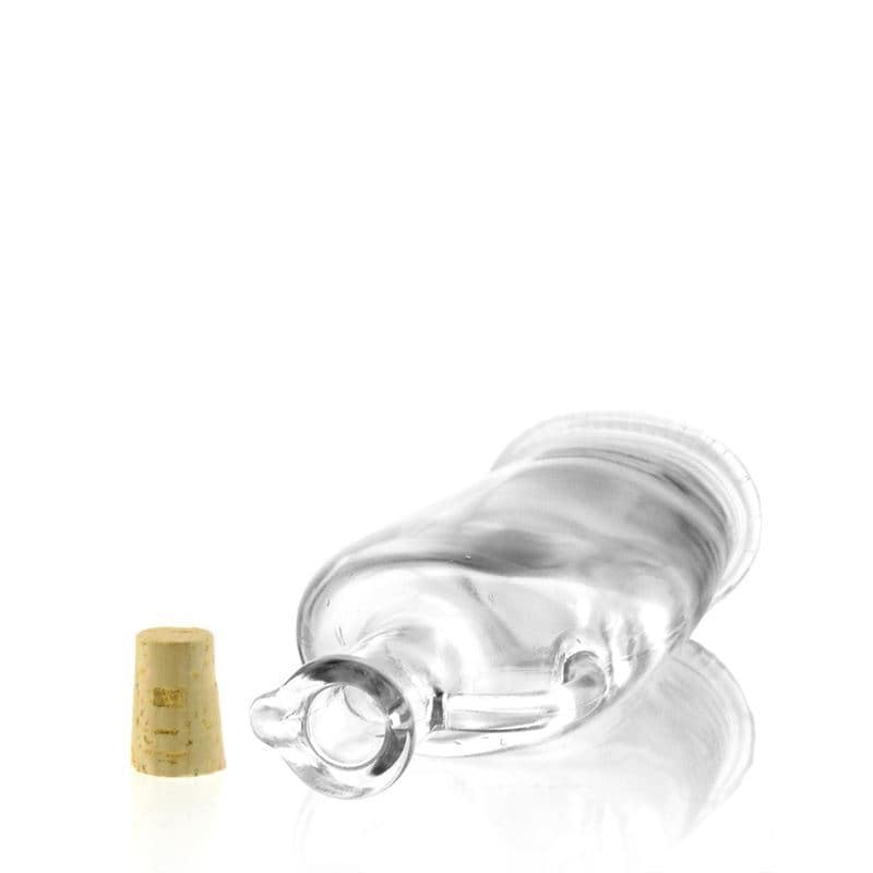 500 ml glasflaska 'Eleganta', oval, mynning: kork