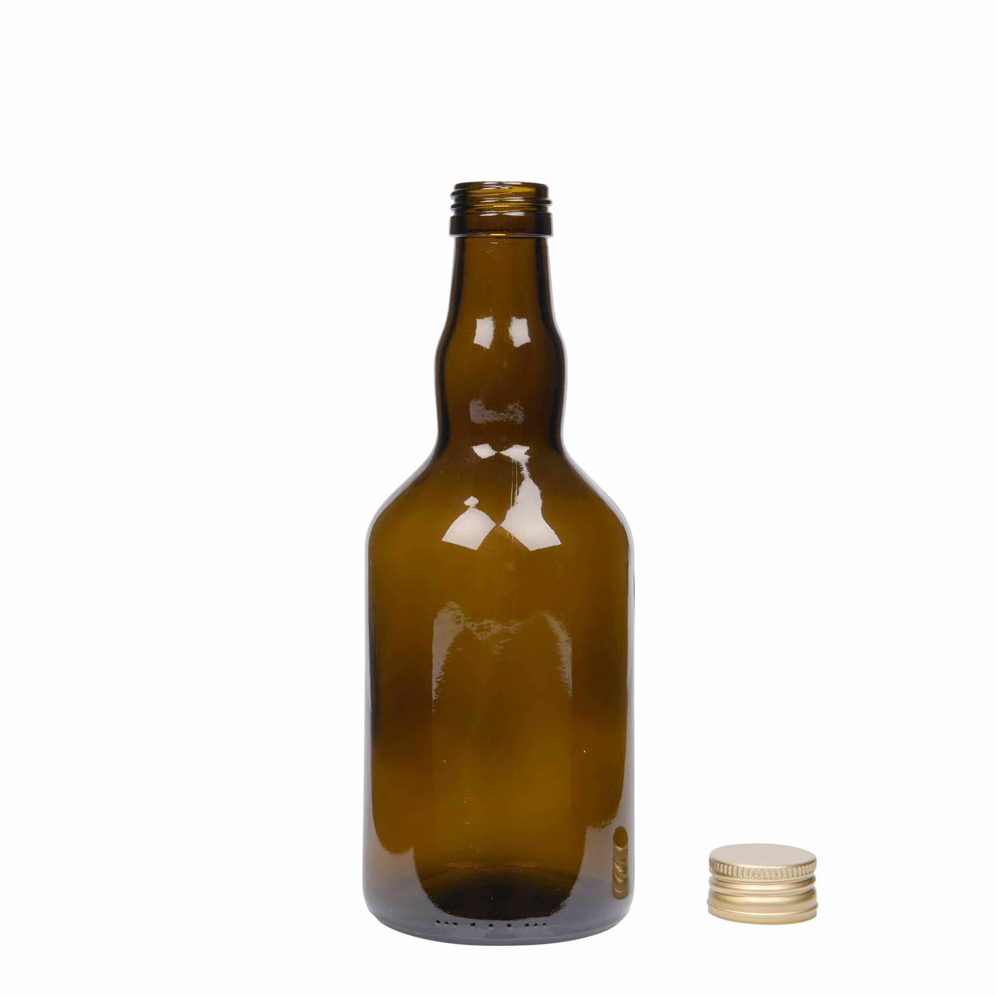 500 ml glasflaska 'Olona', antikgrön, mynning: PP 31,5
