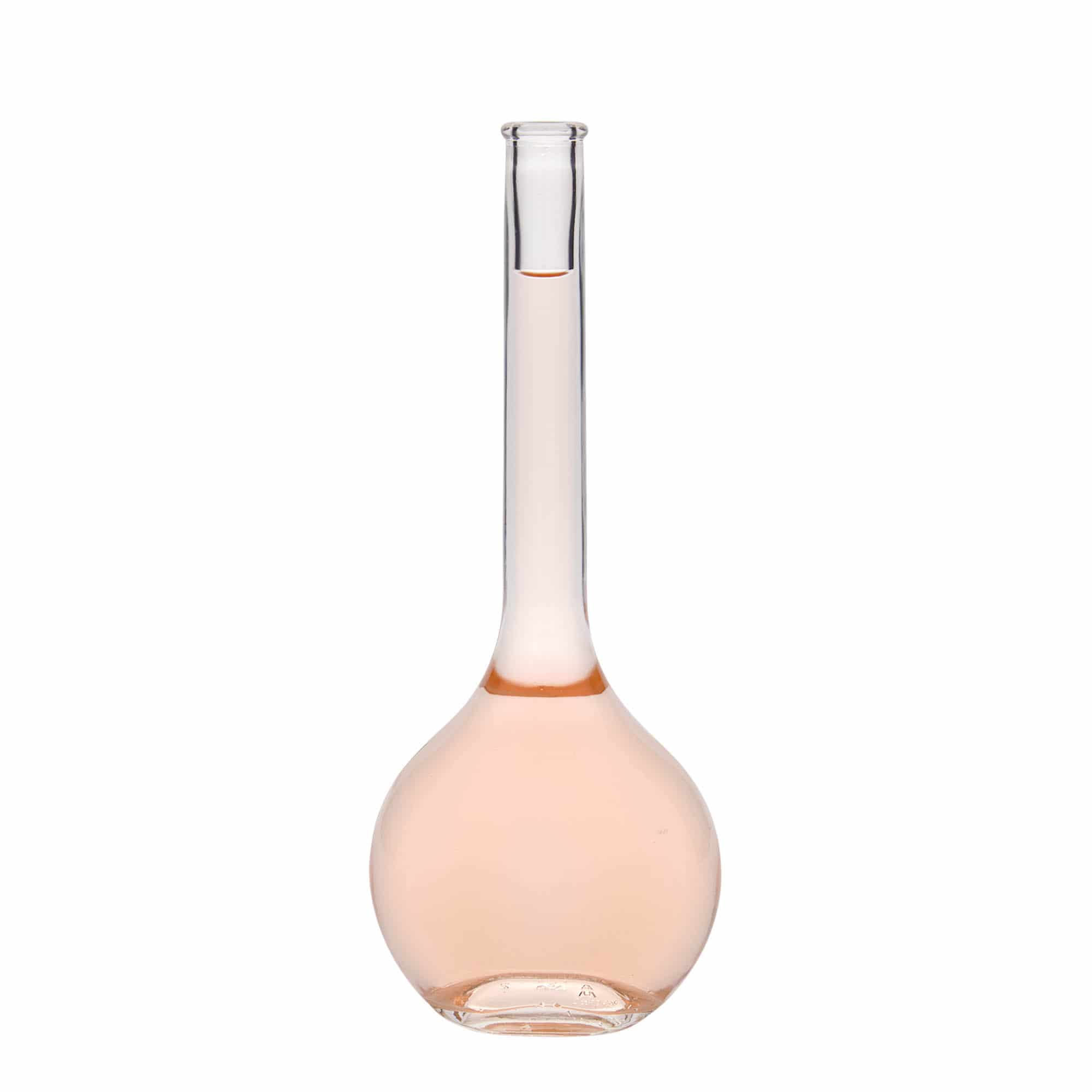 500 ml glasflaska 'Contessa', oval, mynning: kork