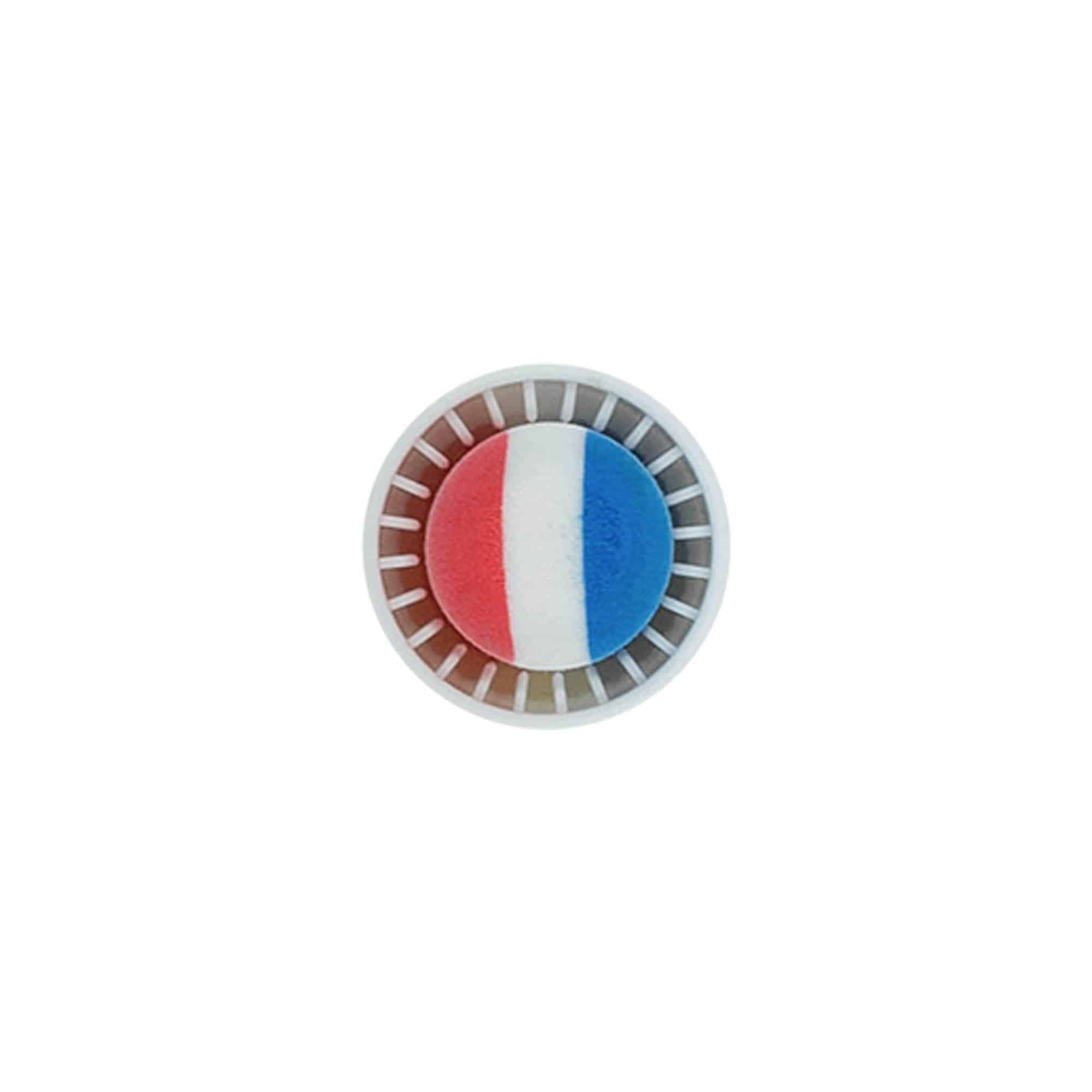Greppkork 19 mm 'Frankrike', plast, flerfärgad, för mynning: kork