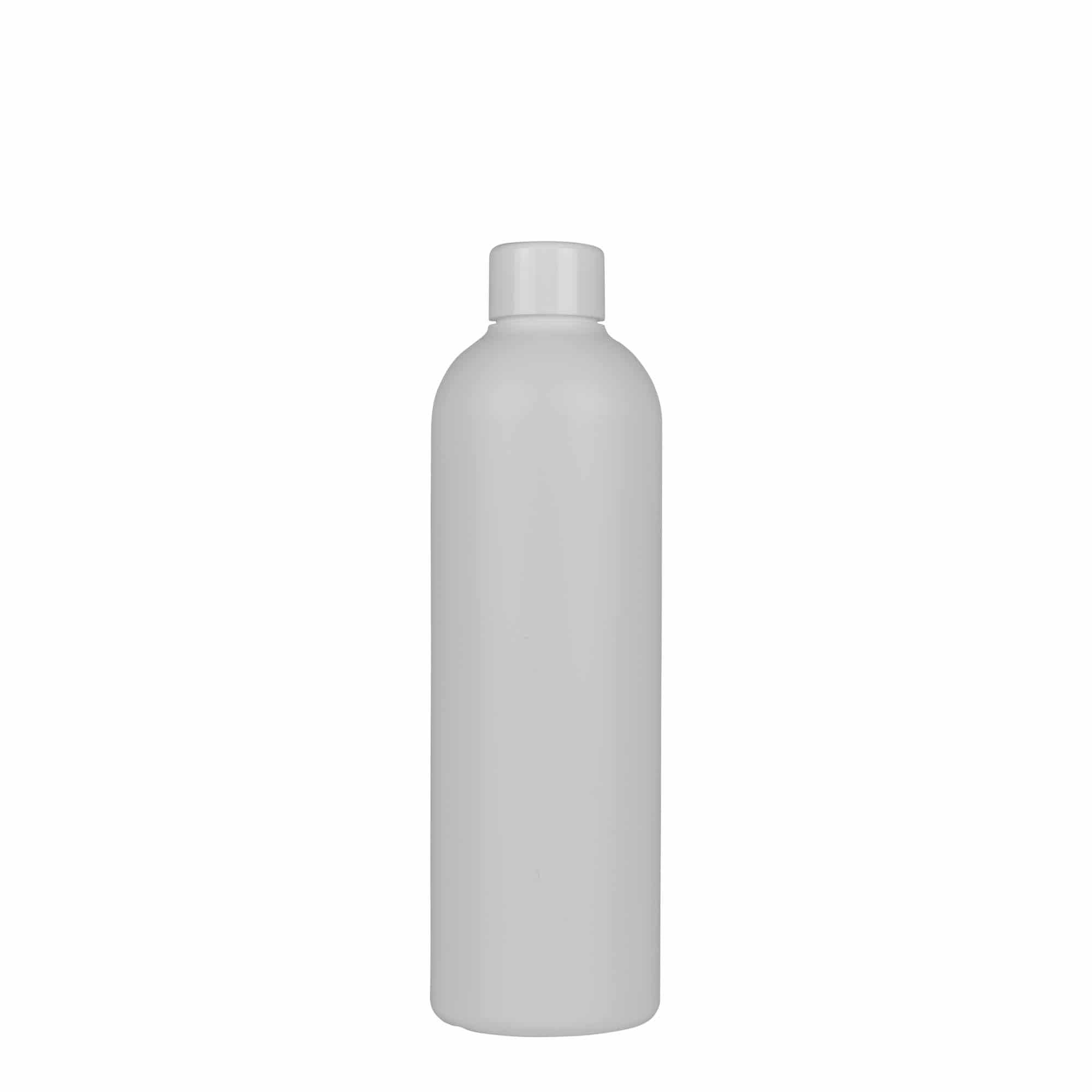 300 ml plastflaska 'Tuffy', HDPE, vit, mynning: GPI 24/410