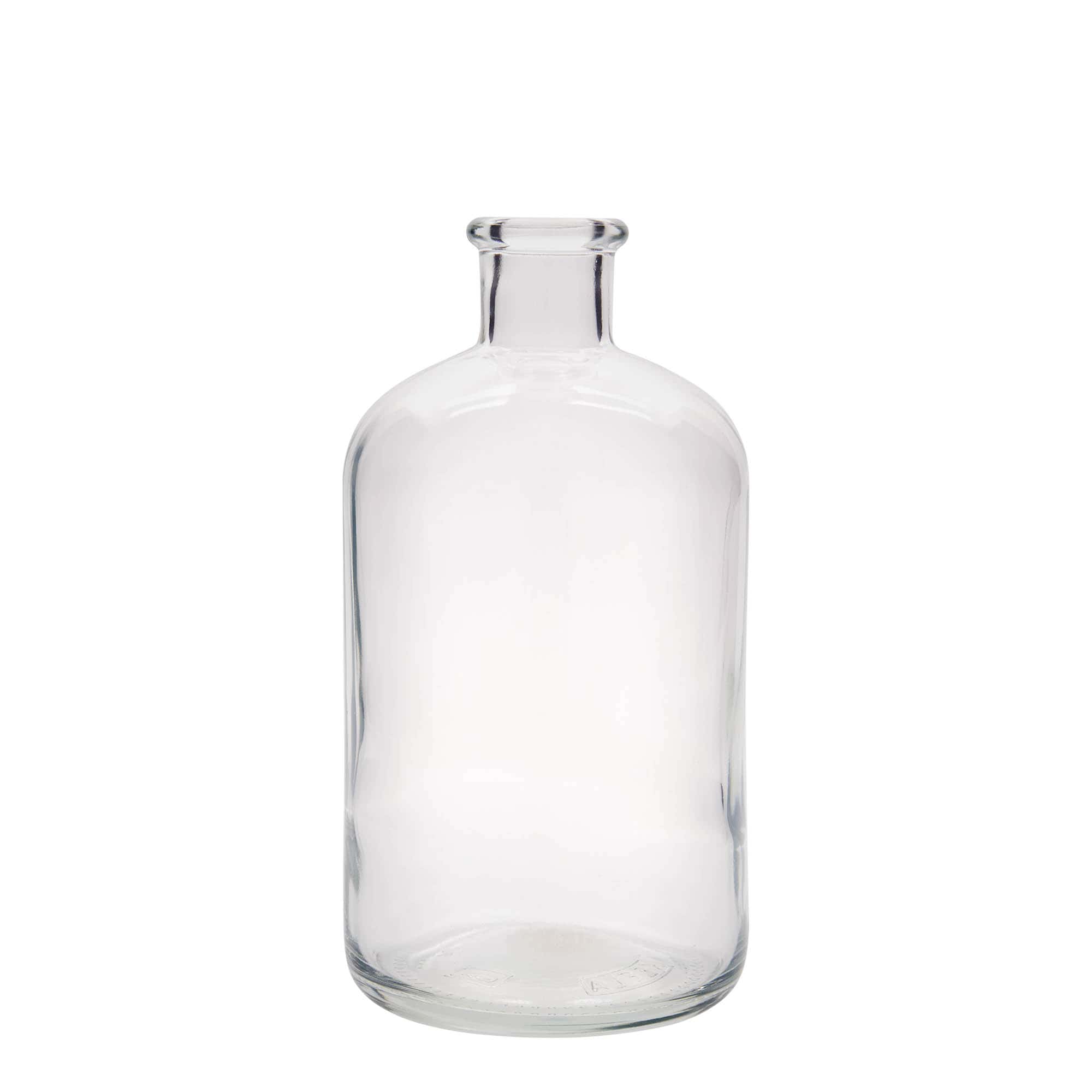 1 000 ml apoteksglasflaska, mynning: kork