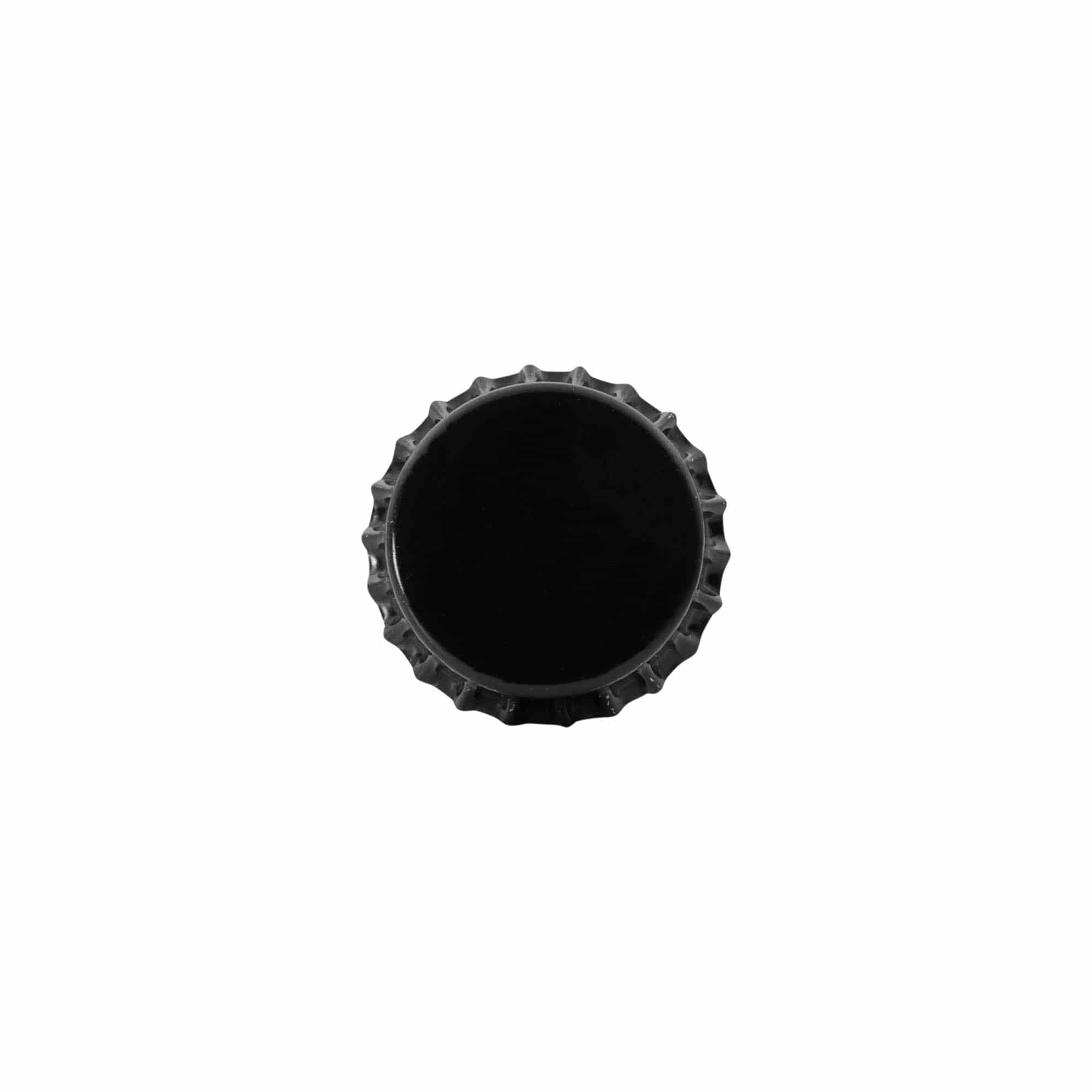 Kronkapsyl 29 mm, metall, svart