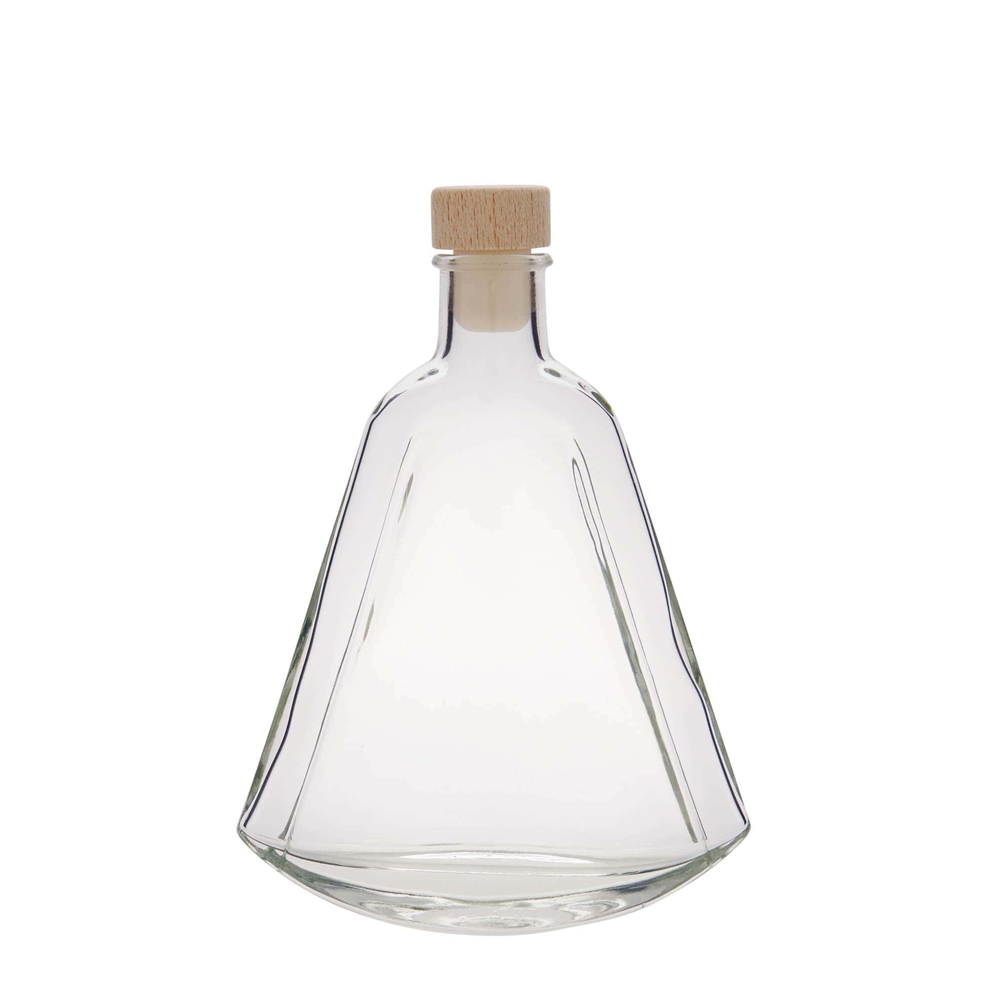 200 ml glasflaska 'Maurizio', oval, mynning: kork