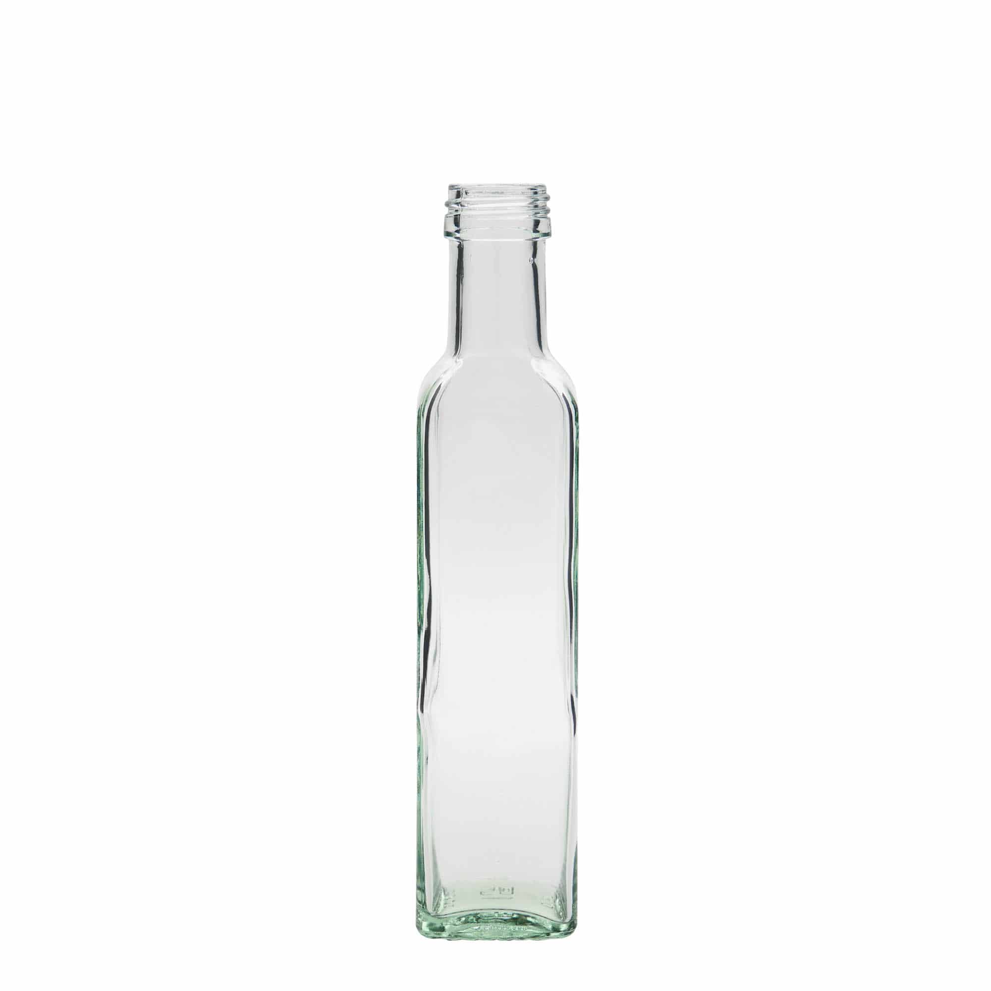 250 ml glasflaska 'Marasca', kvadratisk, mynning: PP 31,5