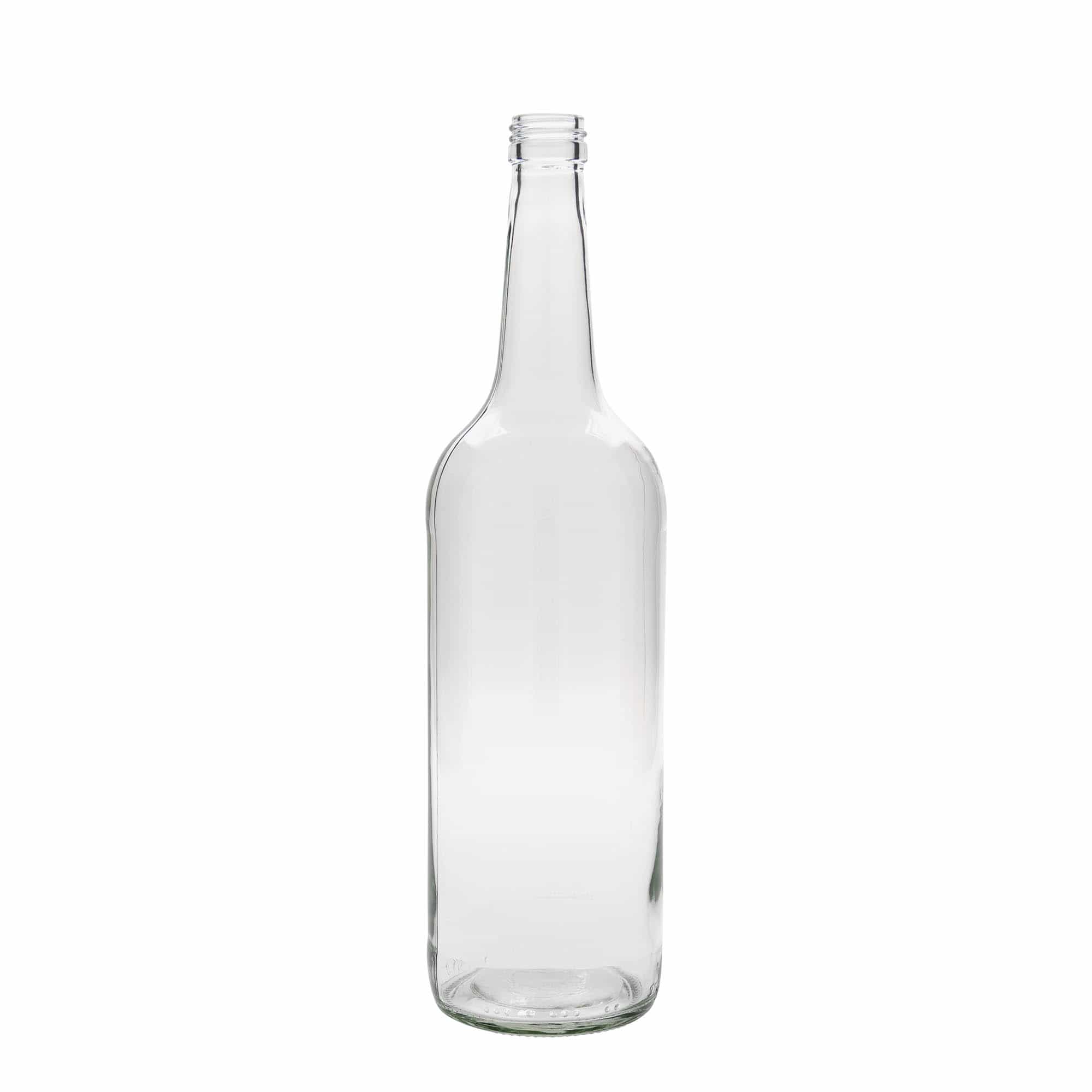 1 000 ml glasflaska rak hals, mynning: PP 28