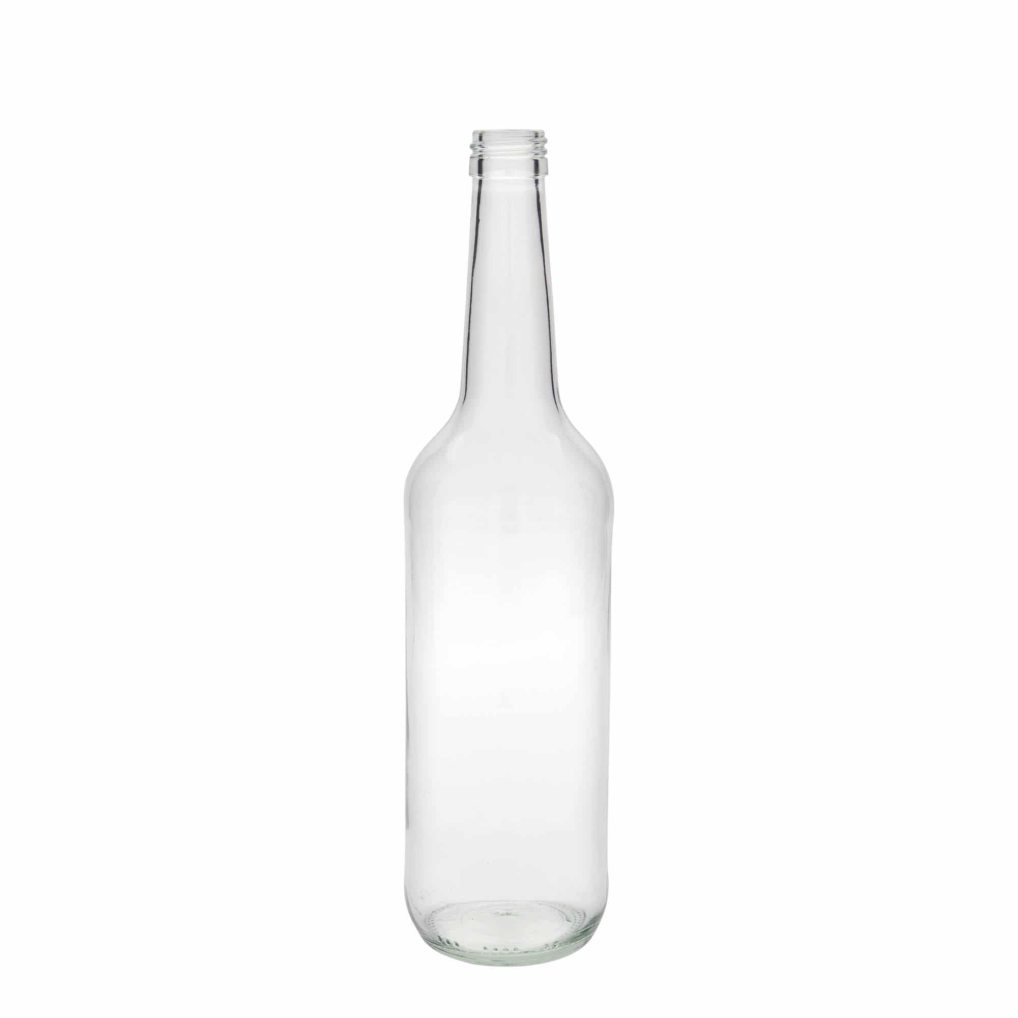 700 ml glasflaska rak hals, mynning: PP 28