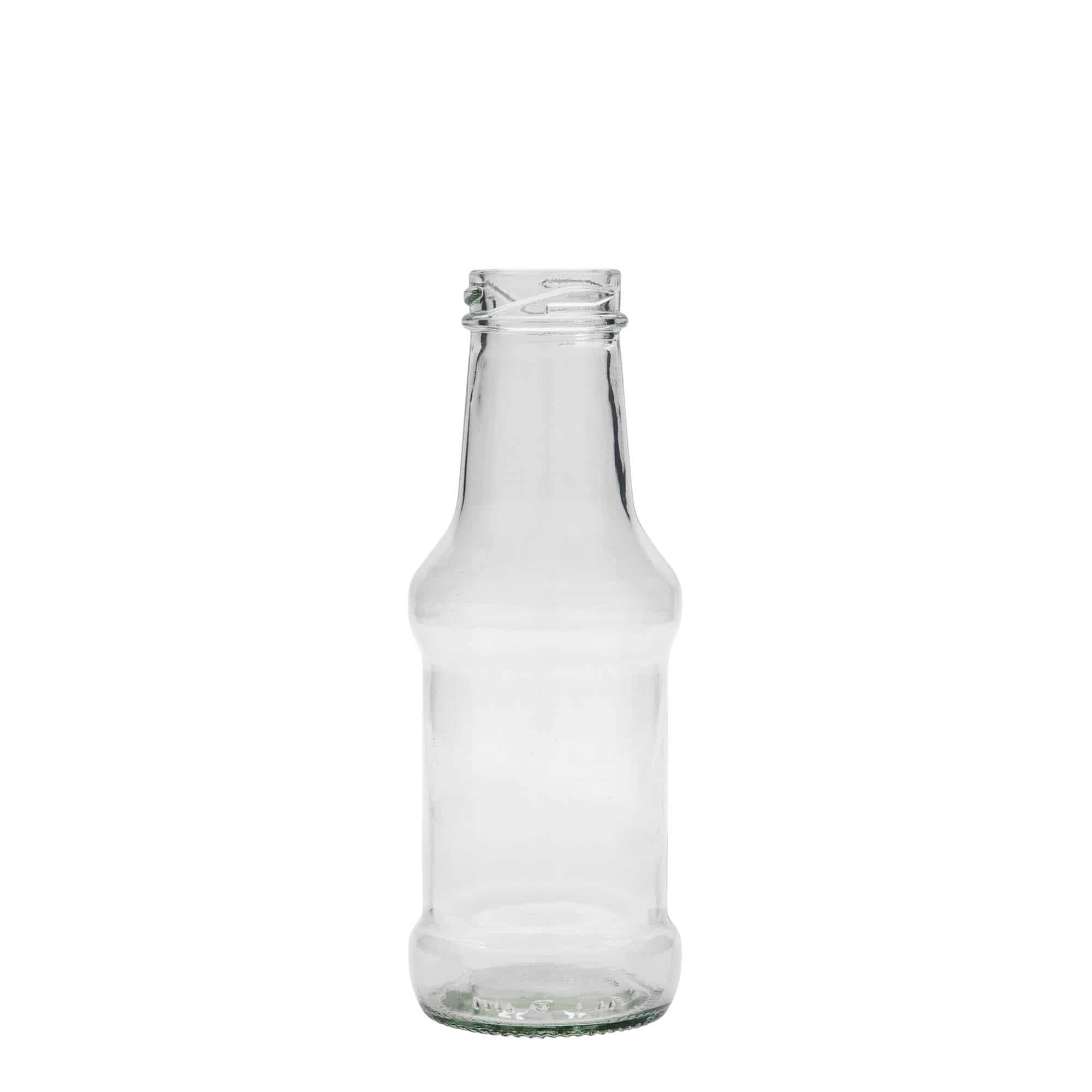 250 ml såsflaska, glas, mynning: twist off (TO 38)