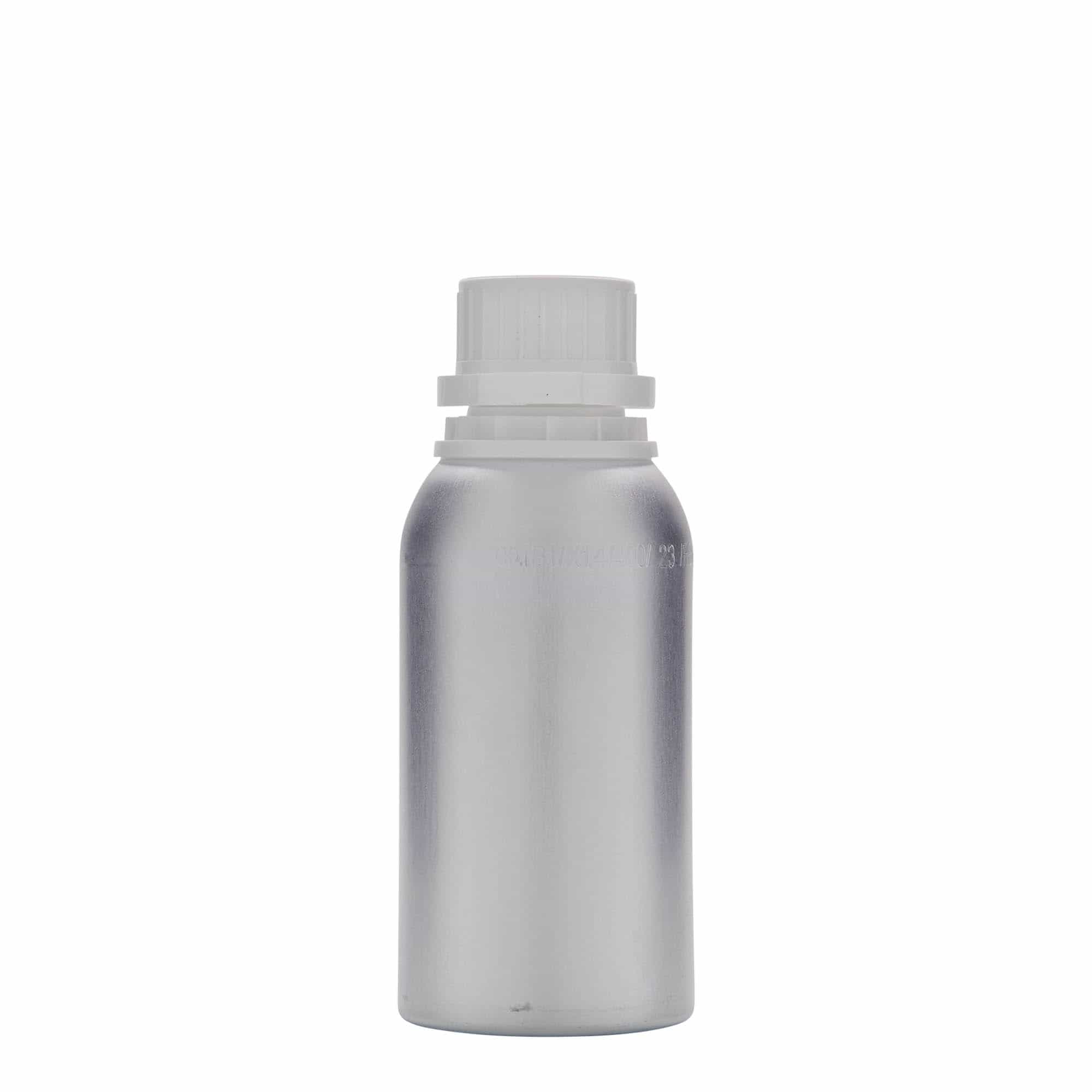 275 ml aluminiumflaska, metall, silver, mynning: DIN 32