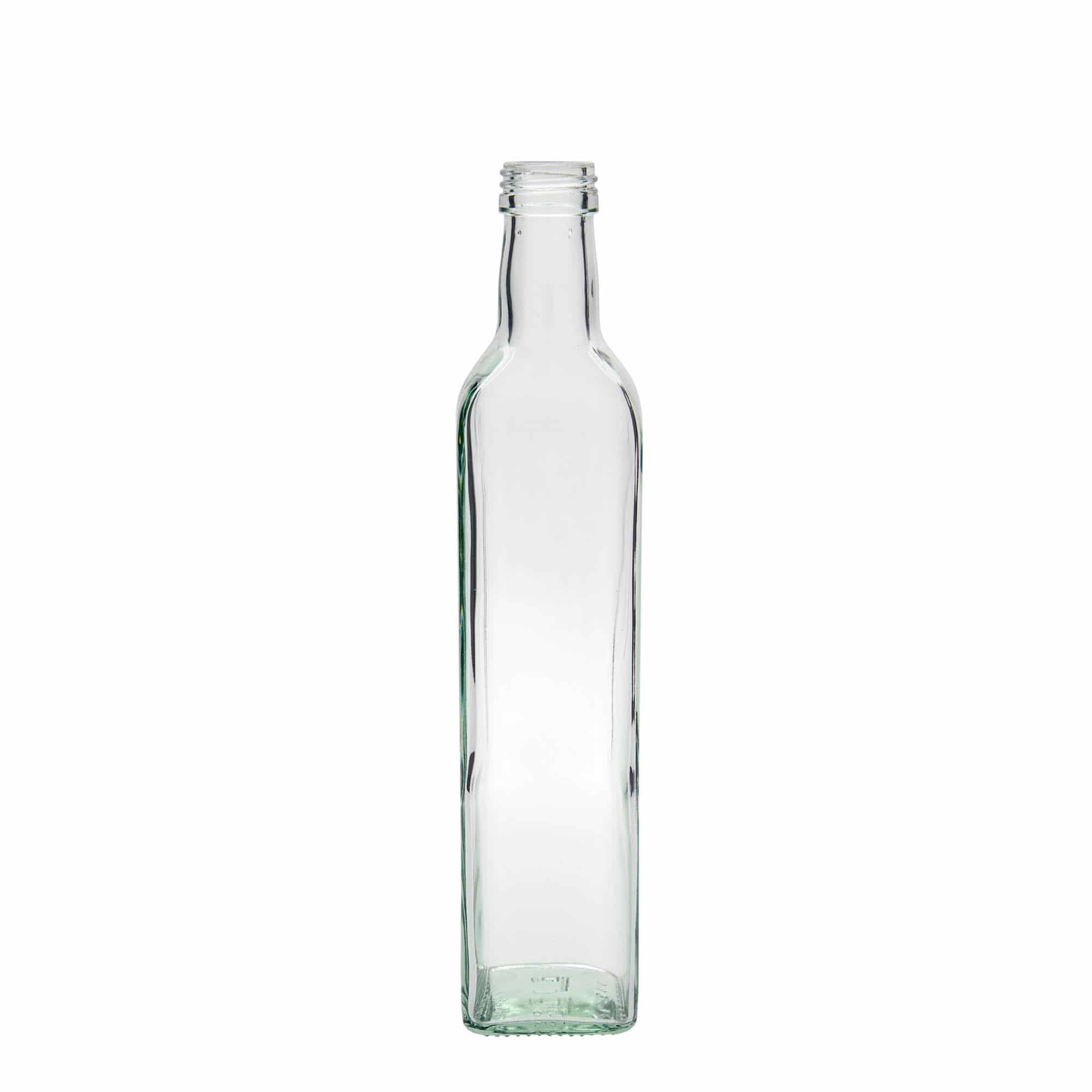 500 ml glasflaska 'Marasca', kvadratisk, mynning: PP 31,5