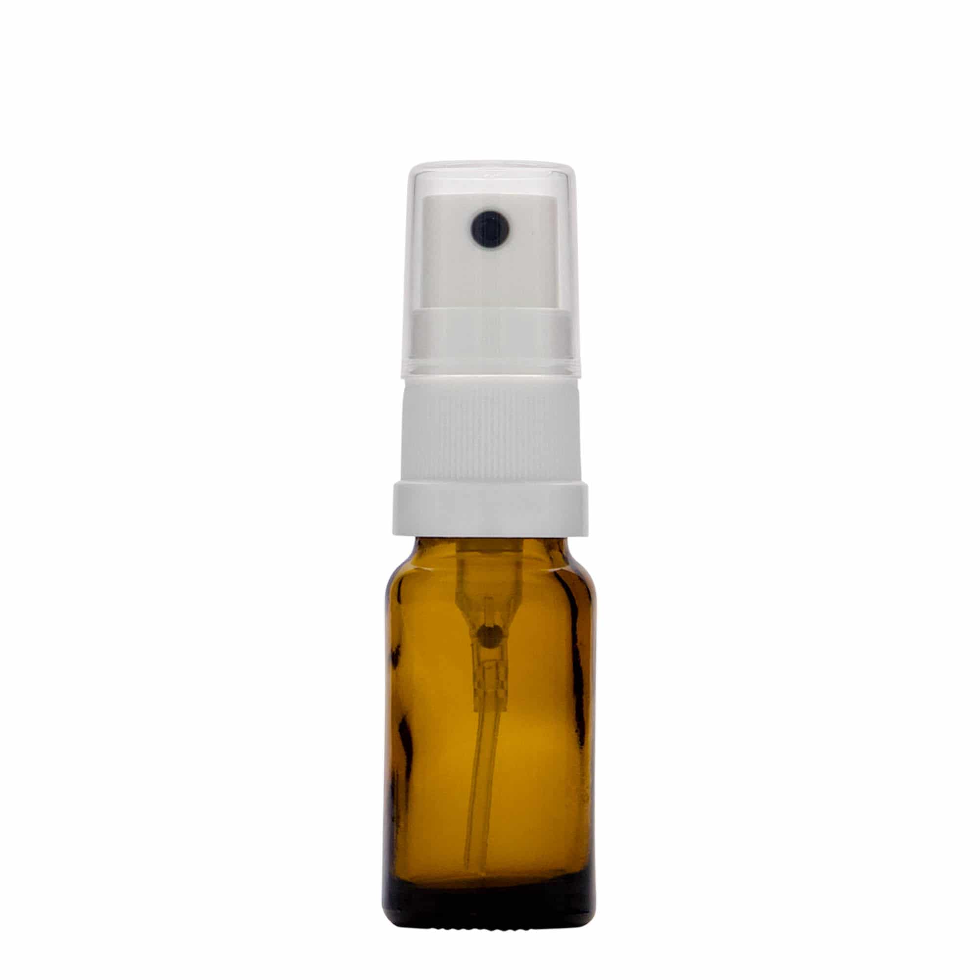10 ml sprayflaska medicin, glas, brun, mynning: DIN 18