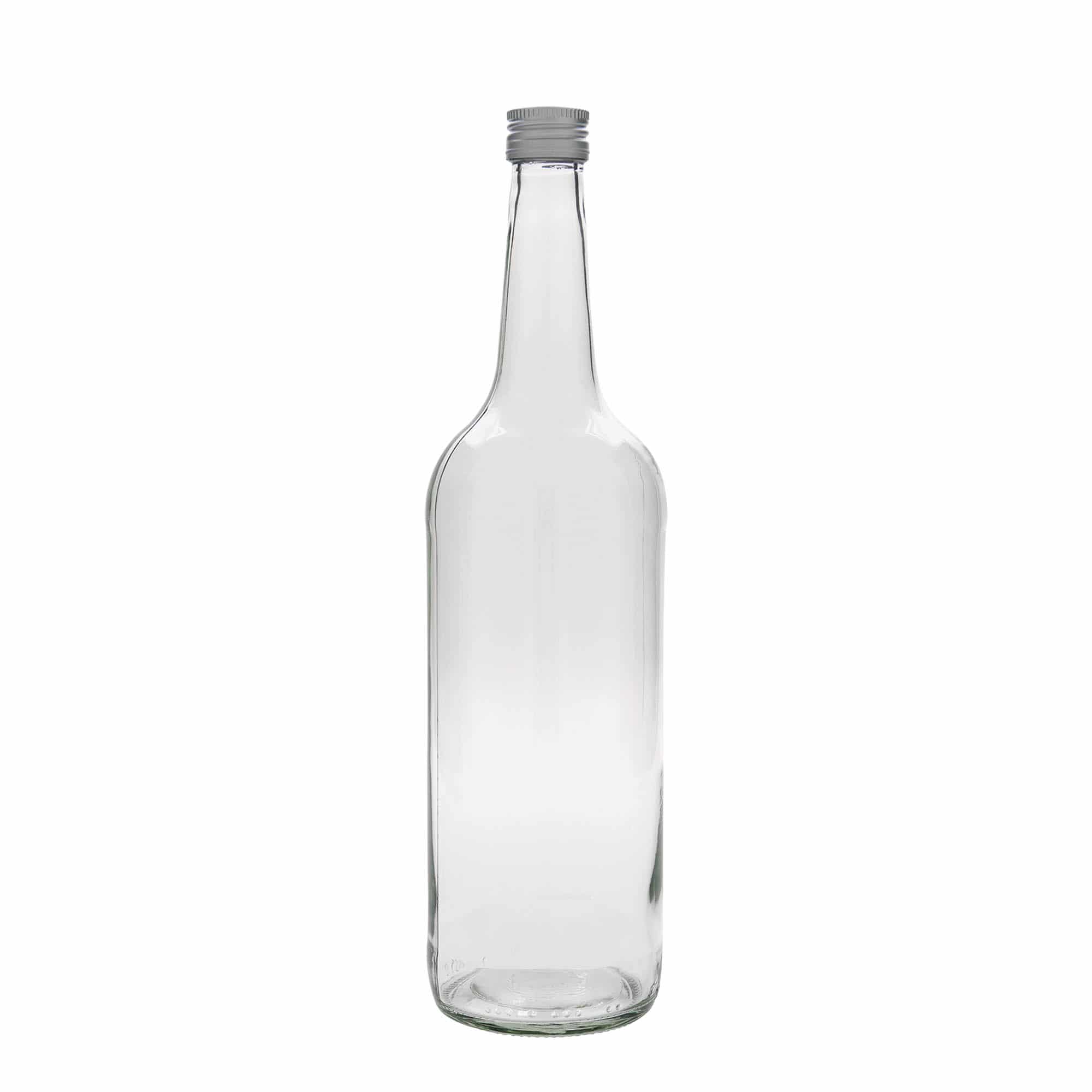 1 000 ml glasflaska rak hals, mynning: PP 28