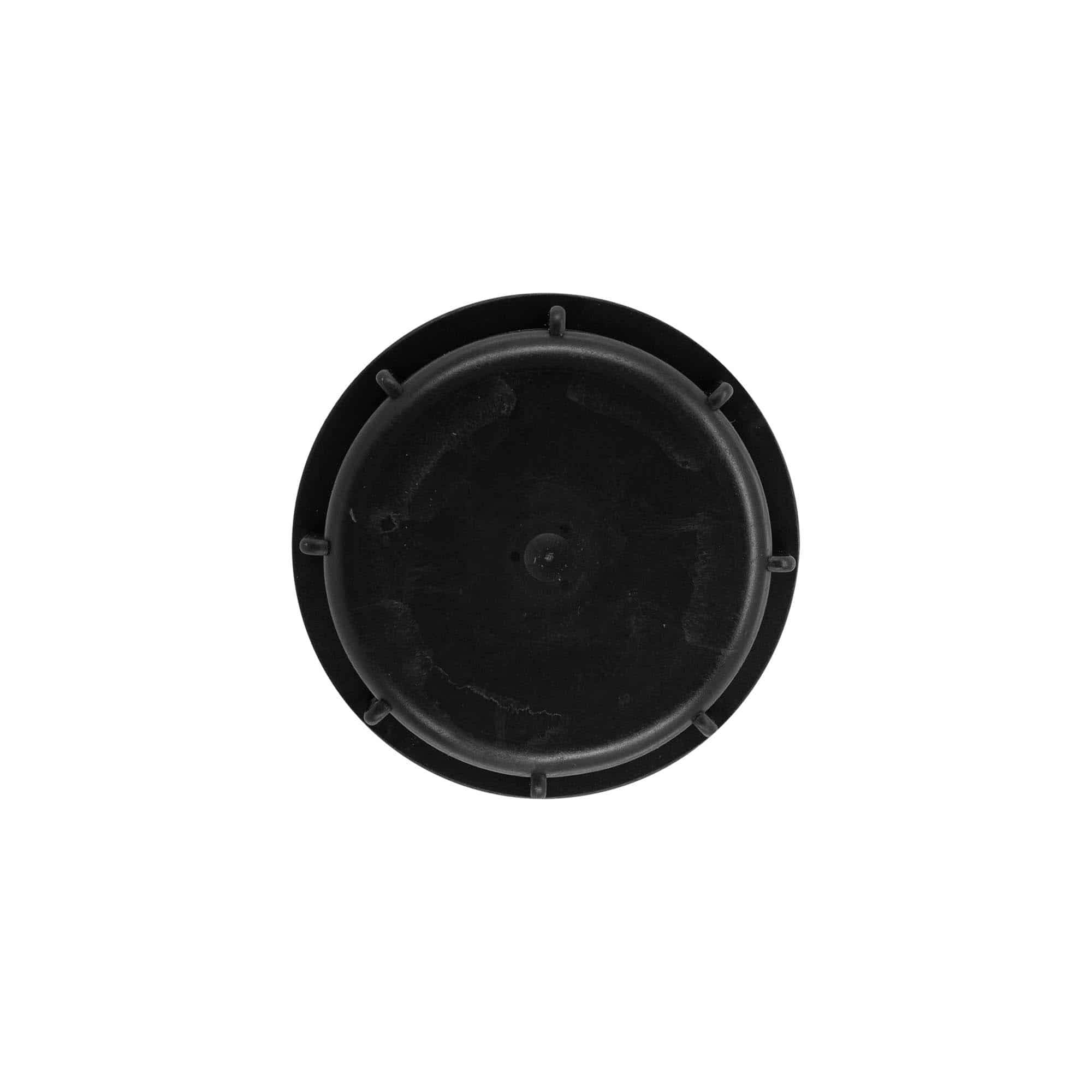 Skruvkapsel, PP-plast, svart för mynning: ND60
