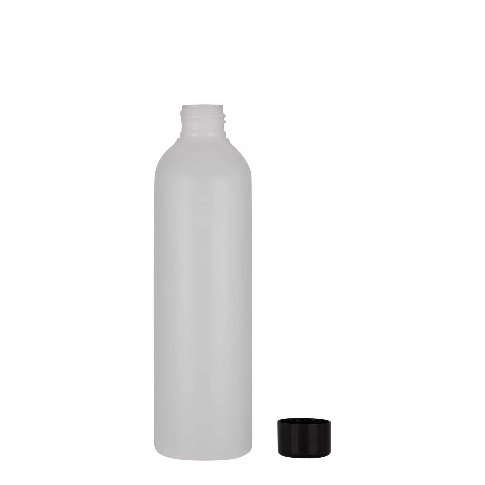 250 ml plastflaska 'Tuffy', HDPE, natur, mynning: GPI 24/410