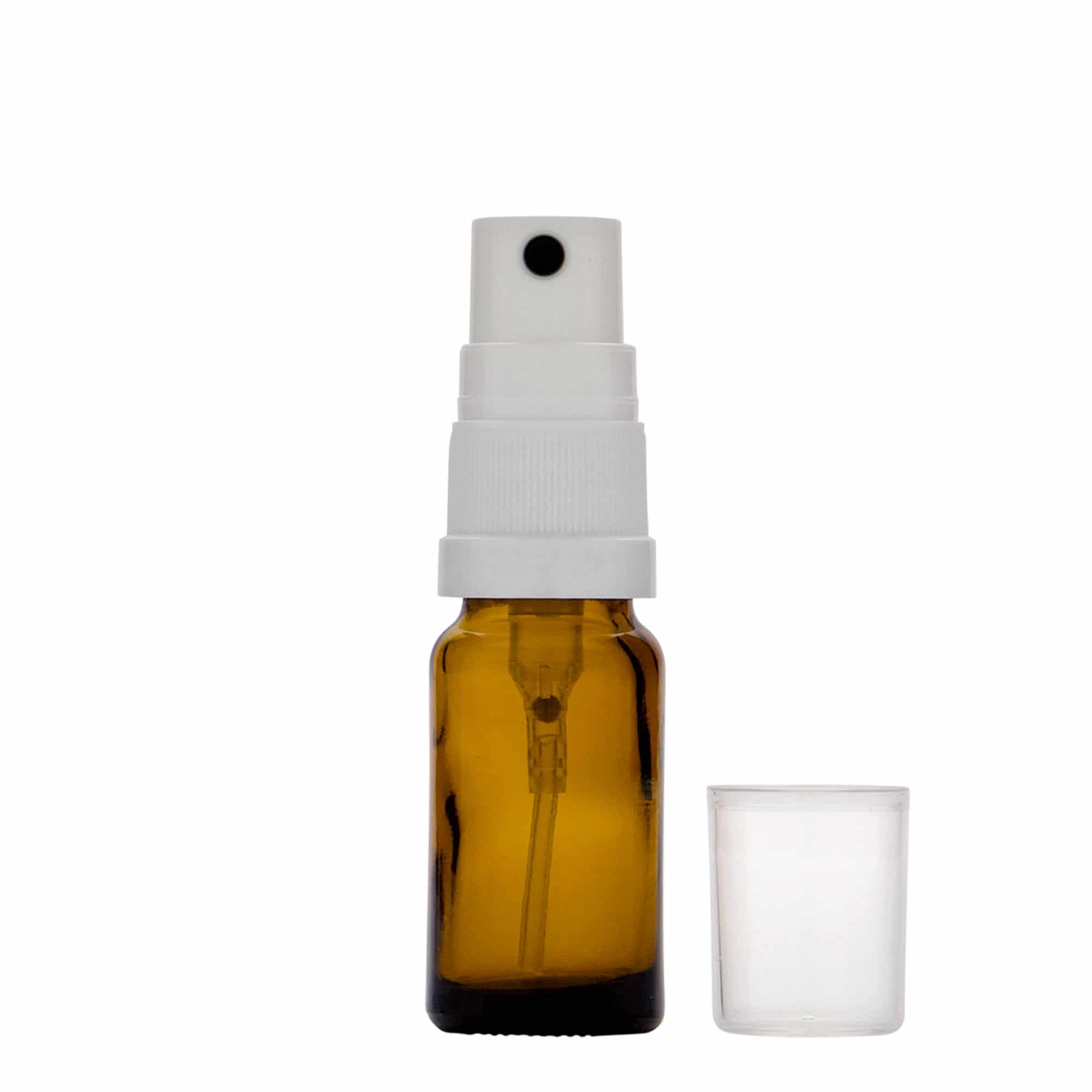 10 ml sprayflaska medicin, glas, brun, mynning: DIN 18