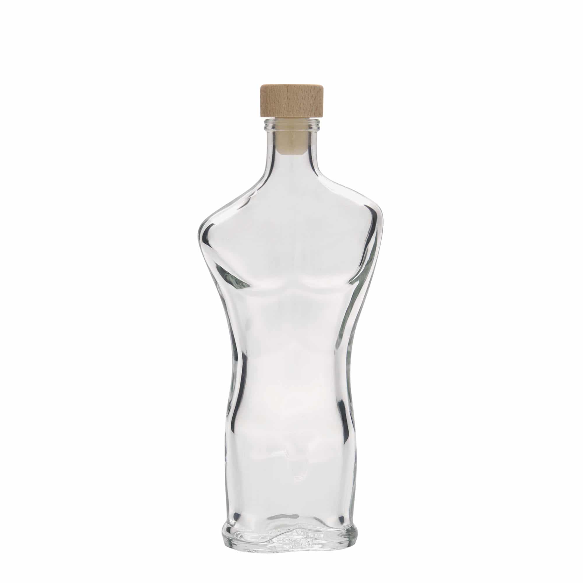 200 ml glasflaska 'Adam', mynning: kork