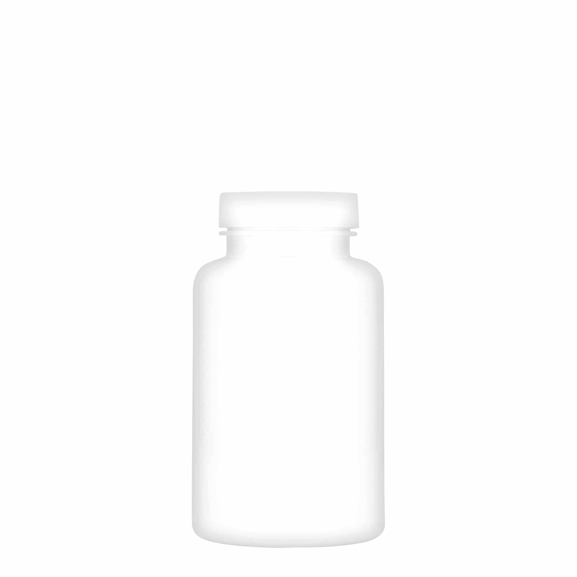 250 ml PET-packer, plast, vit, mynning: GPI 45/400