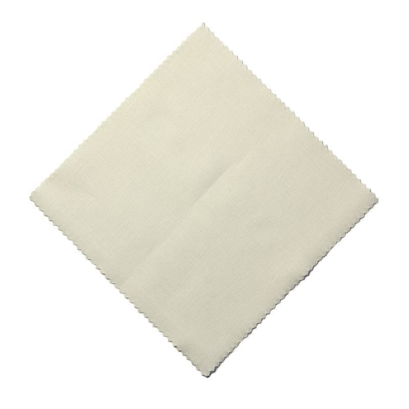 Tygrundel för syltburk 15x15, kvadratisk, textil, creme, mynning: TO58-TO82