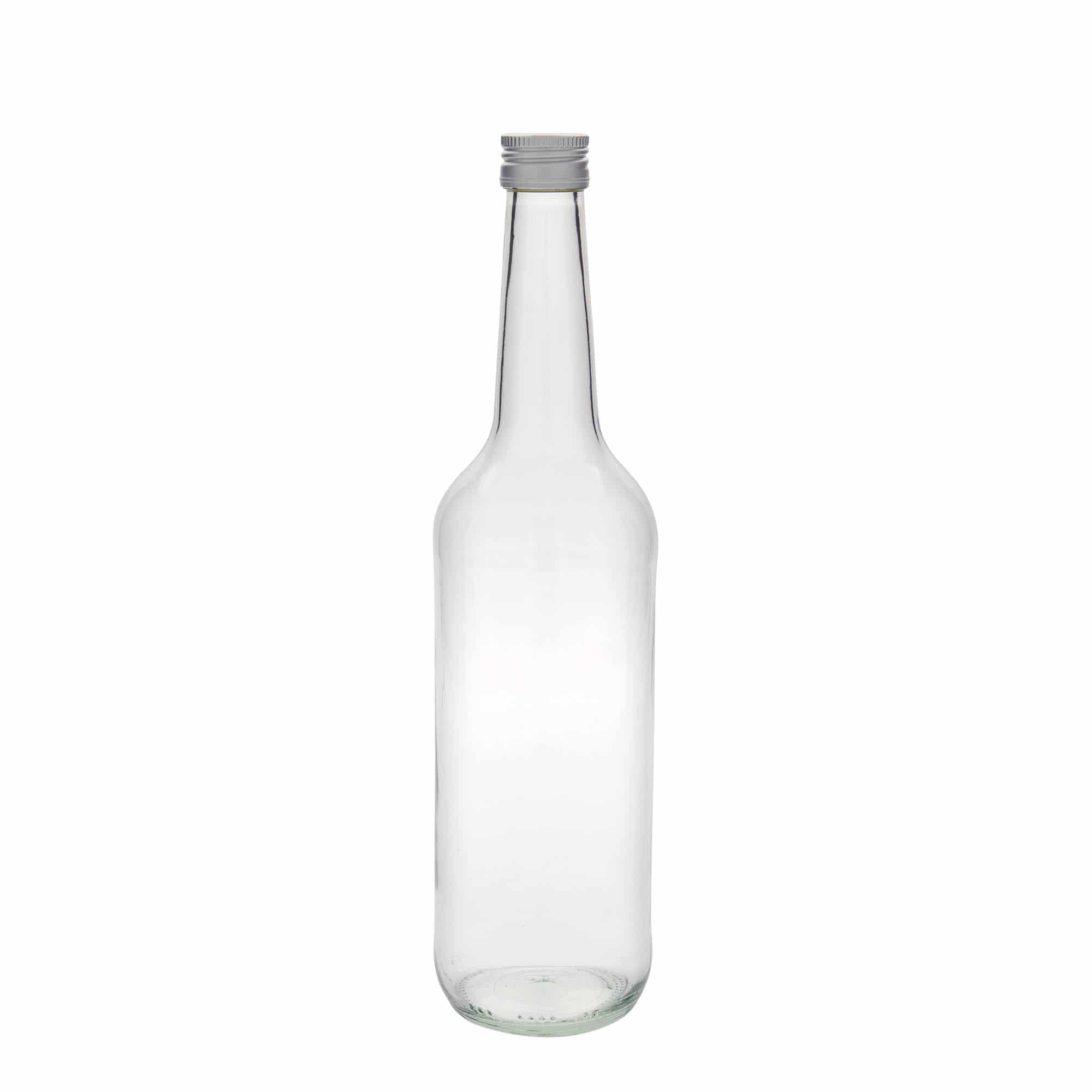 700 ml glasflaska rak hals, mynning: PP 28