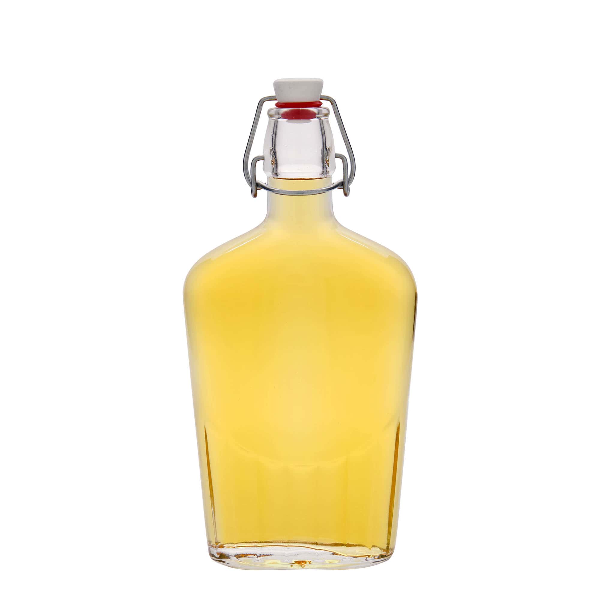 500 ml glasflaska 'Fiaschetta', oval, mynning: patentkork