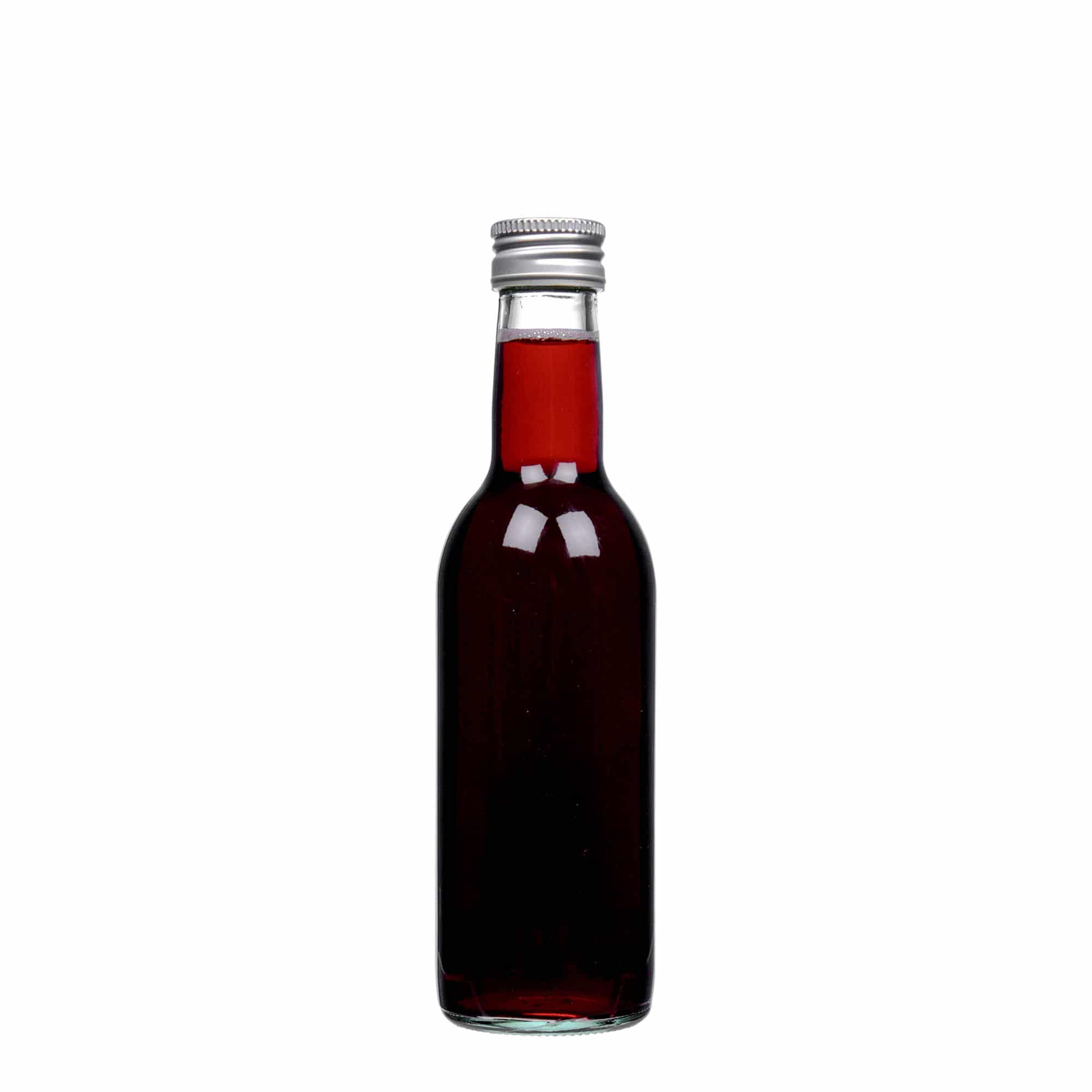 250 ml glasflaska 'Bordeaux', mynning: PP 28