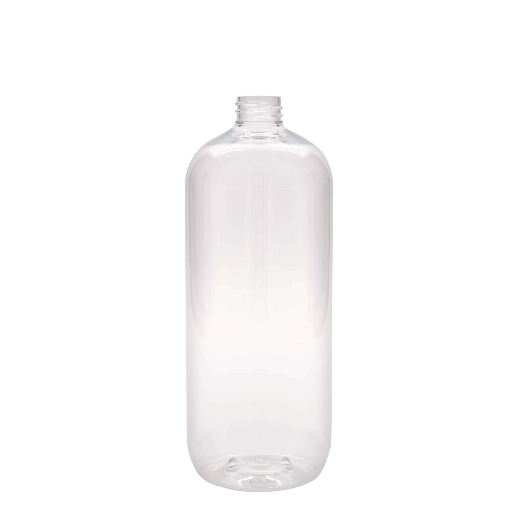 1 000 ml PET-flaska 'Boston', plast, mynning: GPI 28/410