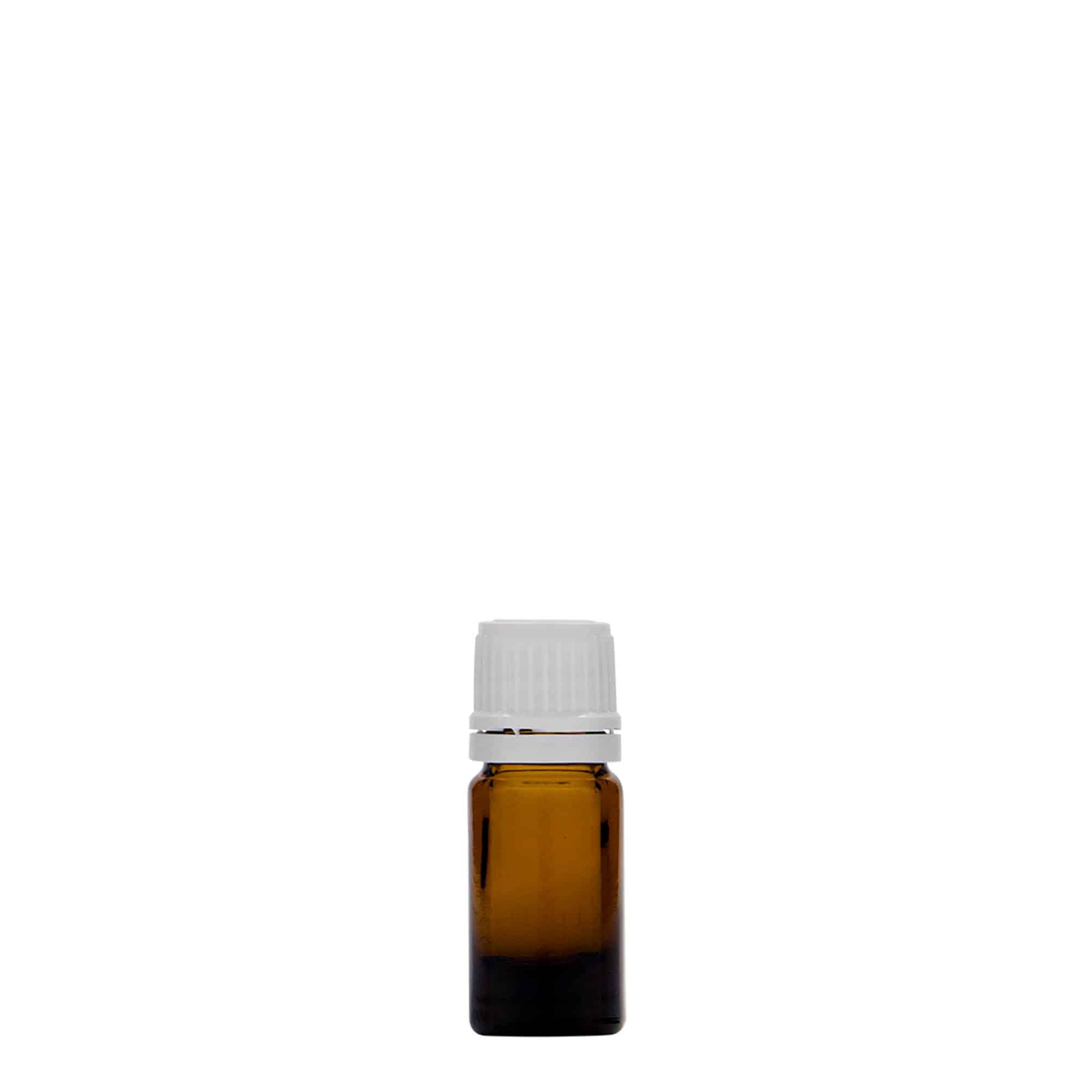 5 ml medicinflaska, glas, brun, mynning: DIN 18