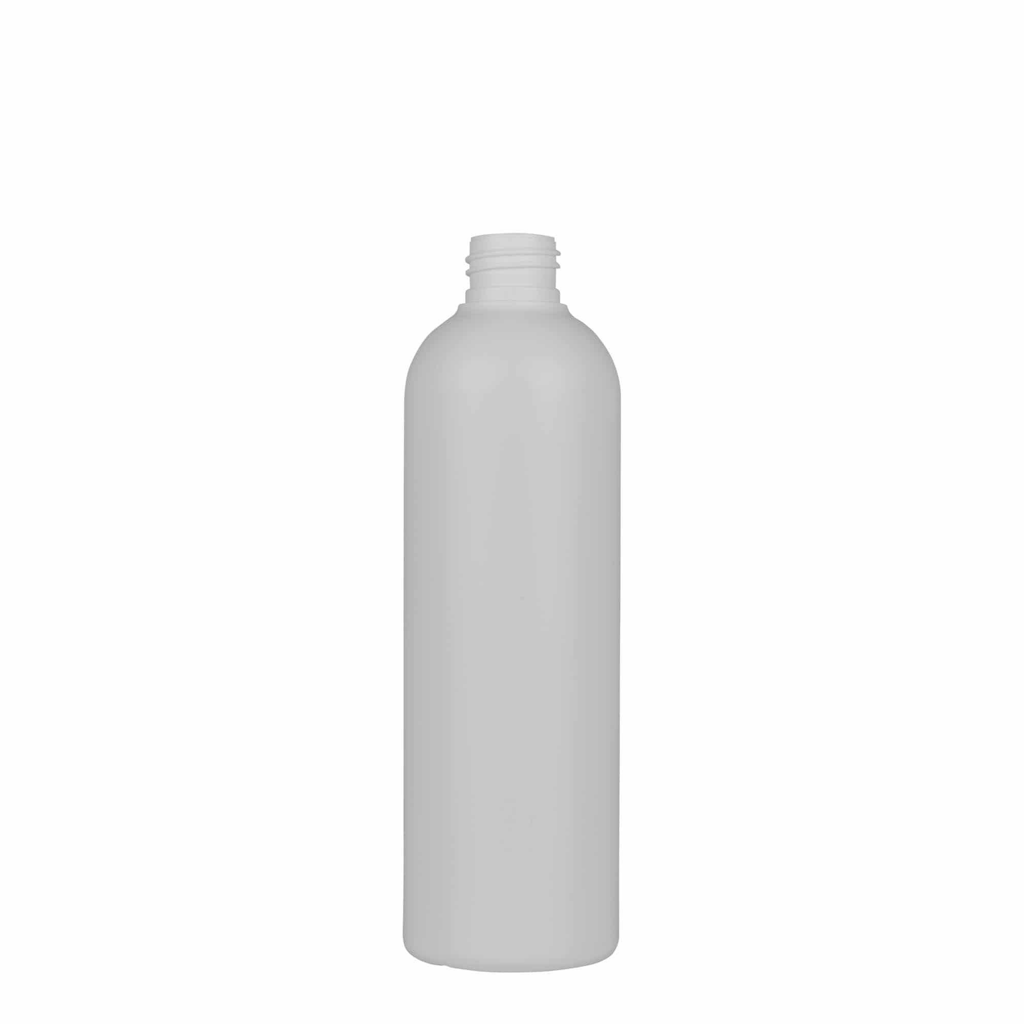 300 ml plastflaska 'Tuffy', HDPE, vit, mynning: GPI 24/410