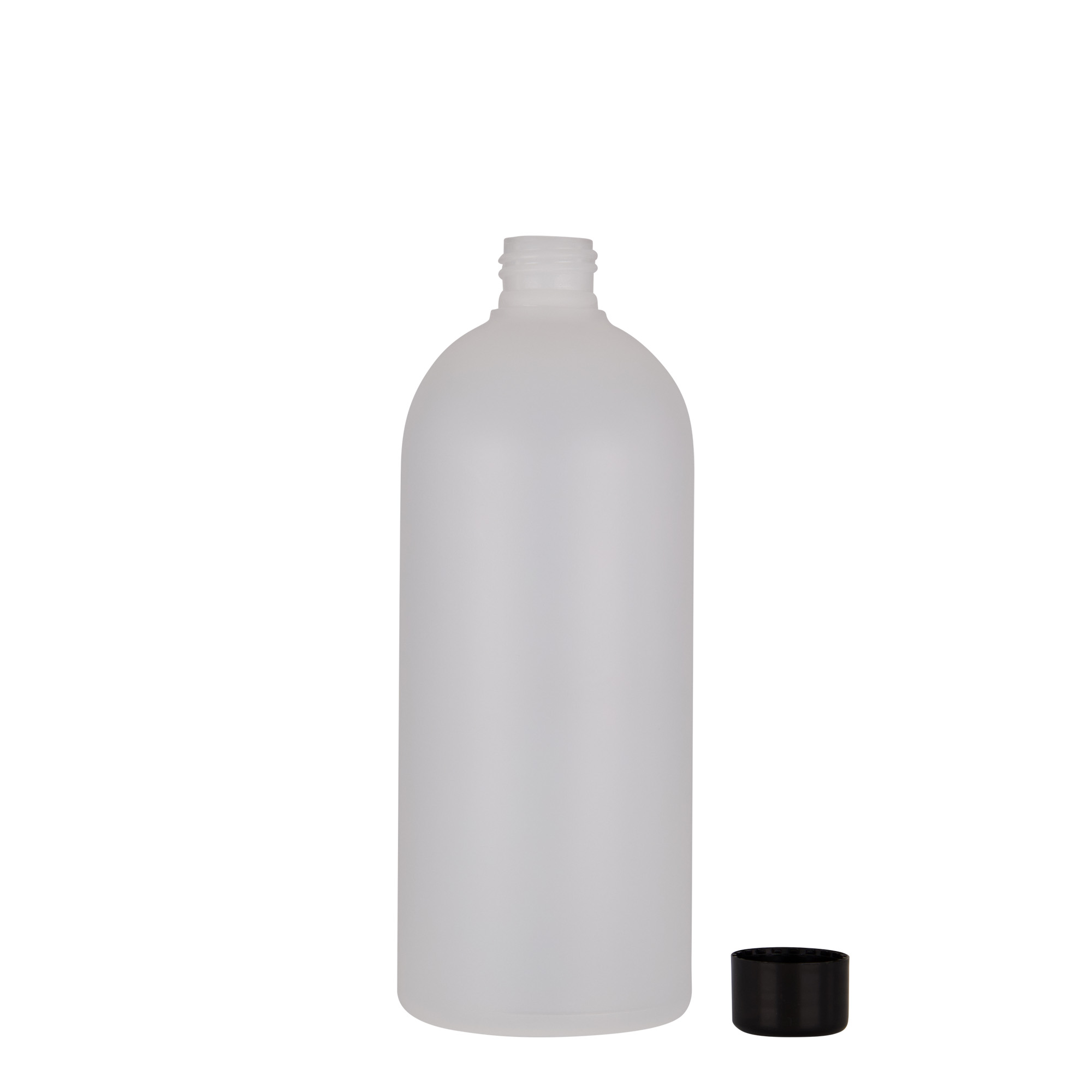 500 ml plastflaska 'Tuffy', HDPE, natur, mynning: GPI 24/410