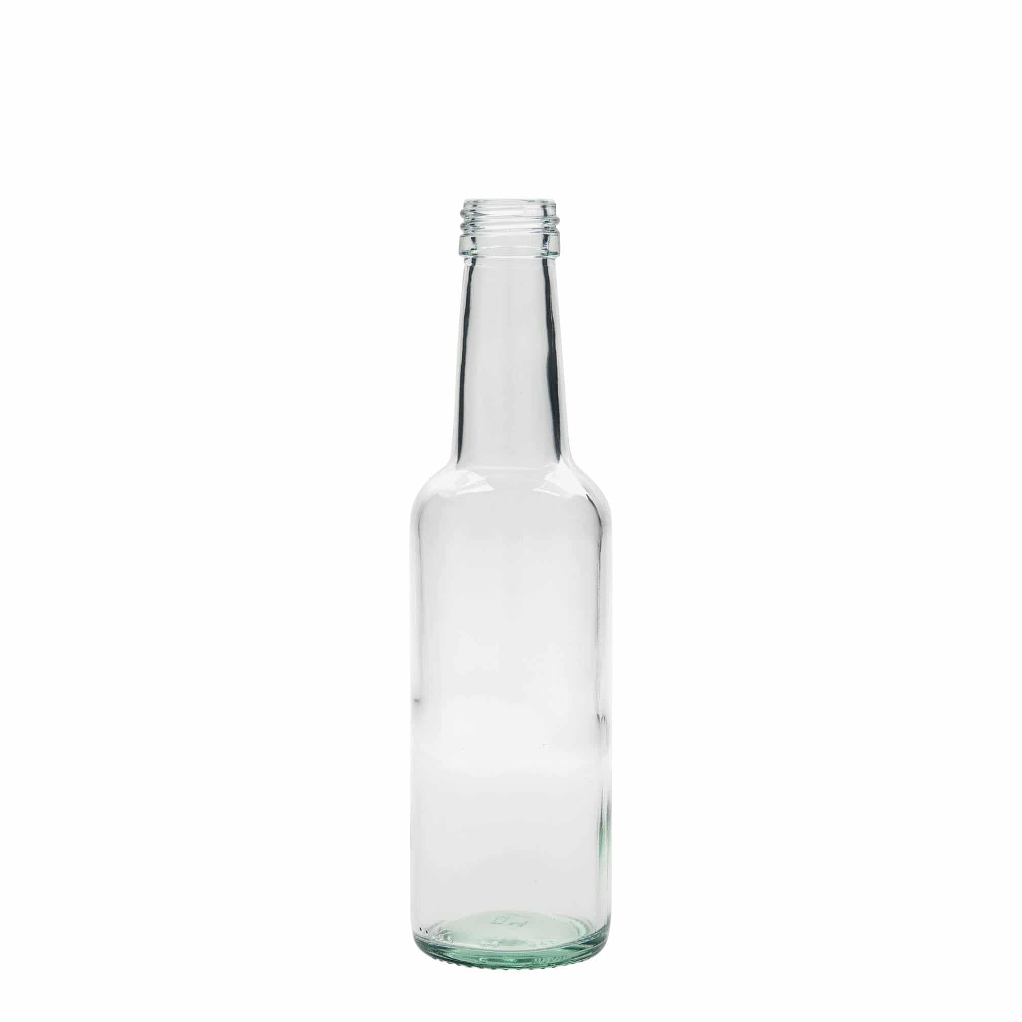 250 ml glasflaska rak hals, mynning: PP 28