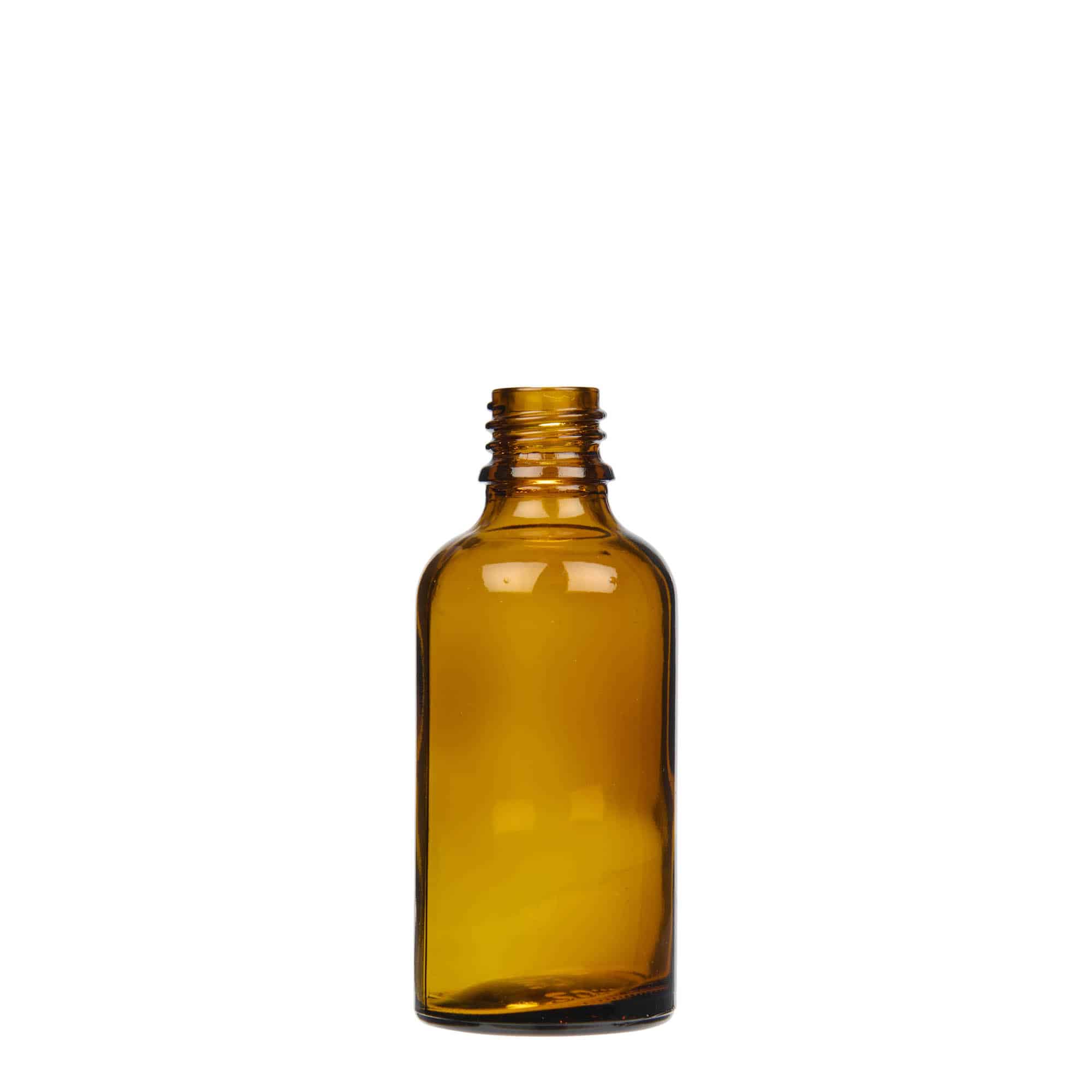 50 ml sprayflaska medicin, glas, brun, mynning: DIN 18