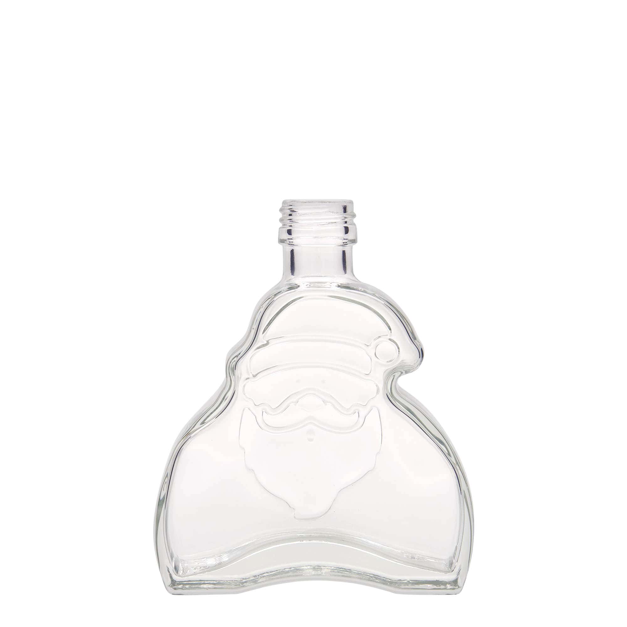 200 ml glasflaska 'Santa Claus', mynning: PP 28