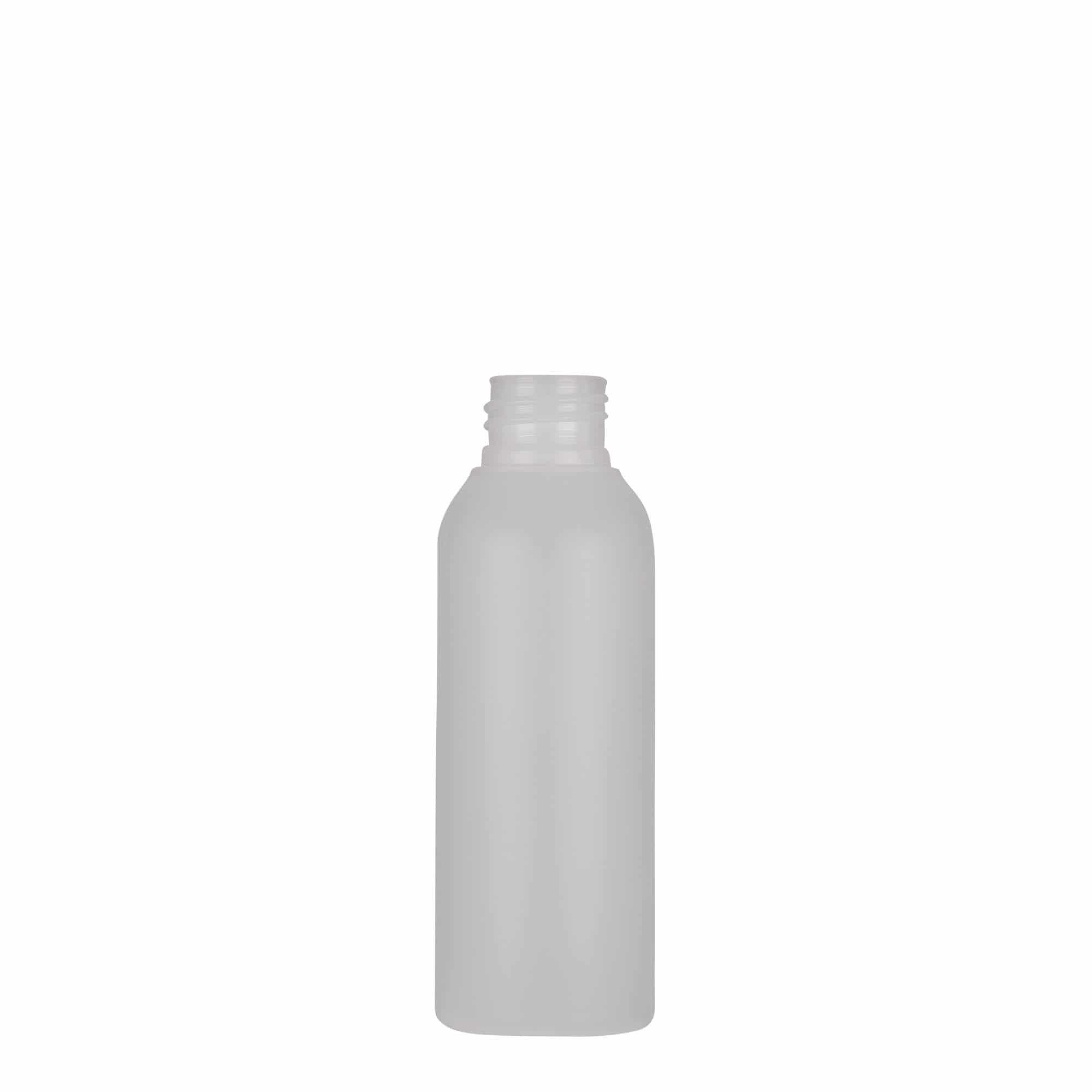 100 ml plastflaska 'Tuffy', HDPE, natur, mynning: GPI 24/410