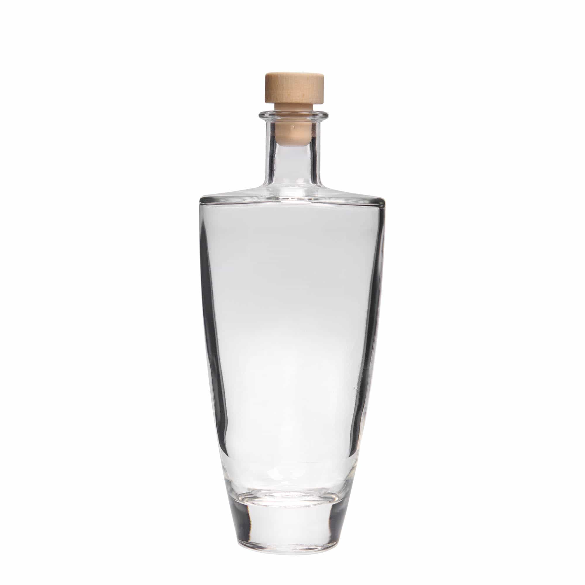 500 ml glasflaska 'Vanessa', oval, mynning: kork