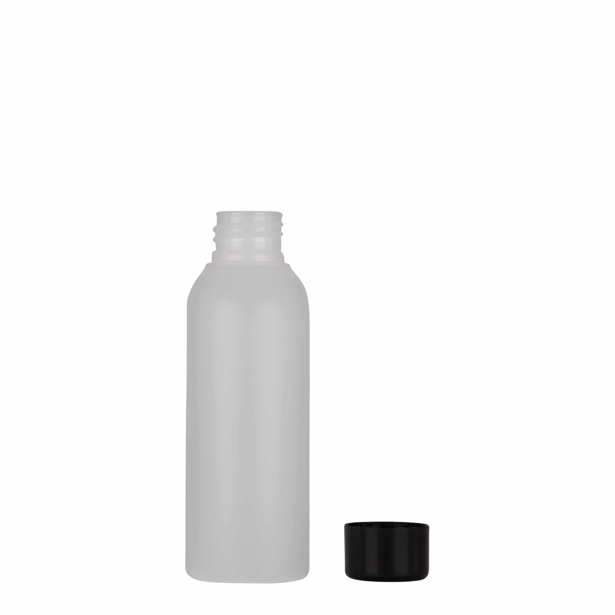 100 ml plastflaska 'Tuffy', HDPE, natur, mynning: GPI 24/410