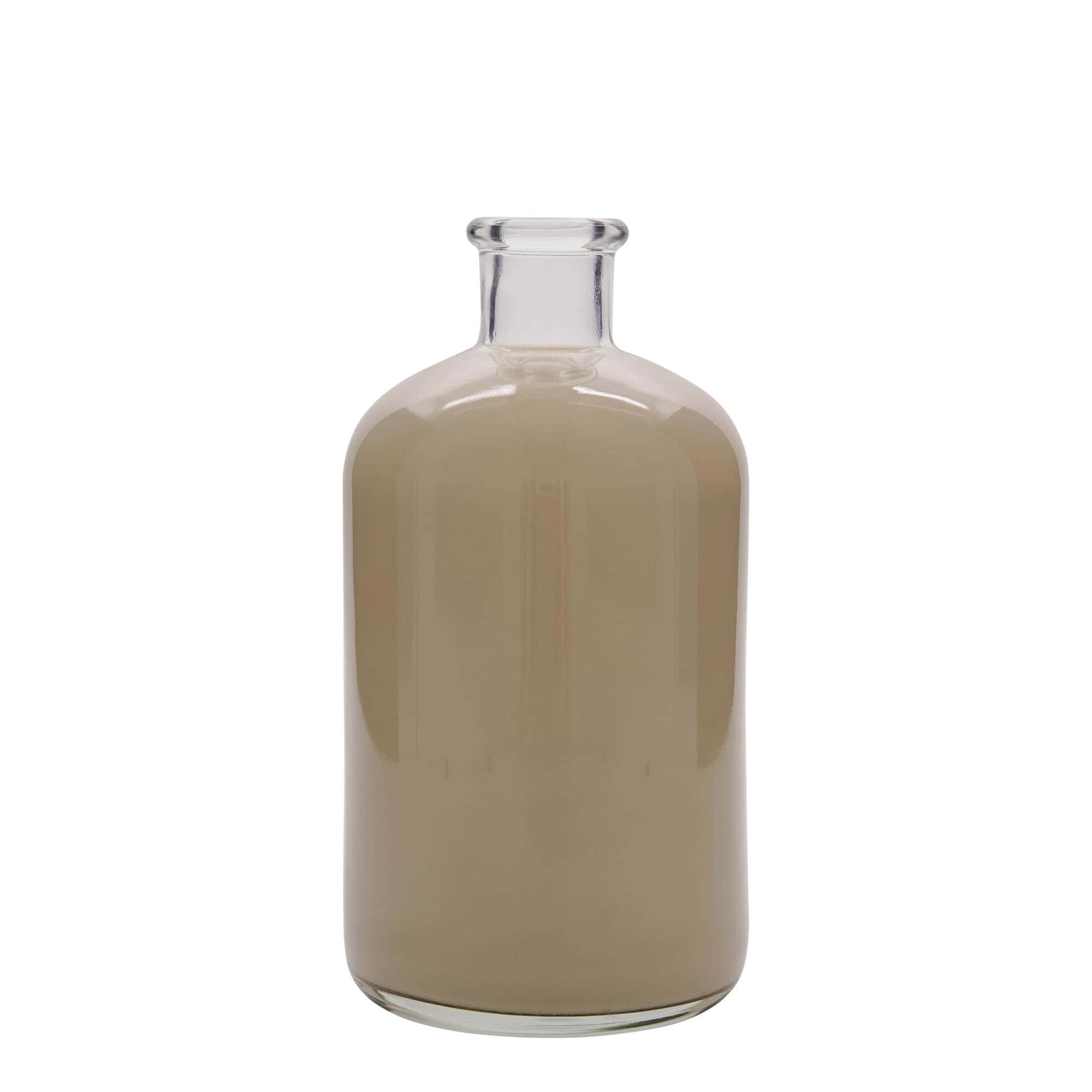 1 000 ml apoteksglasflaska, mynning: kork