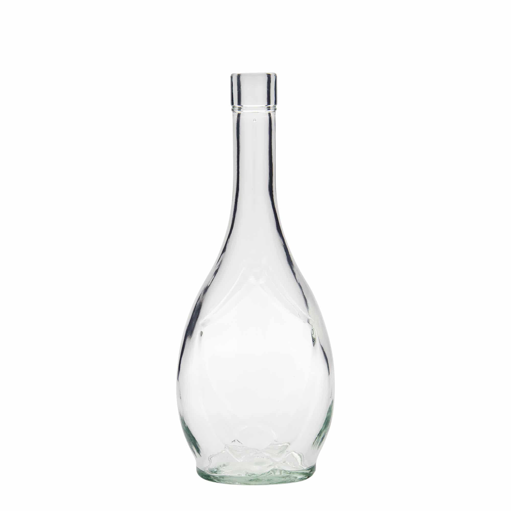 500 ml glasflaska 'Saragossa', oval, mynning: kork