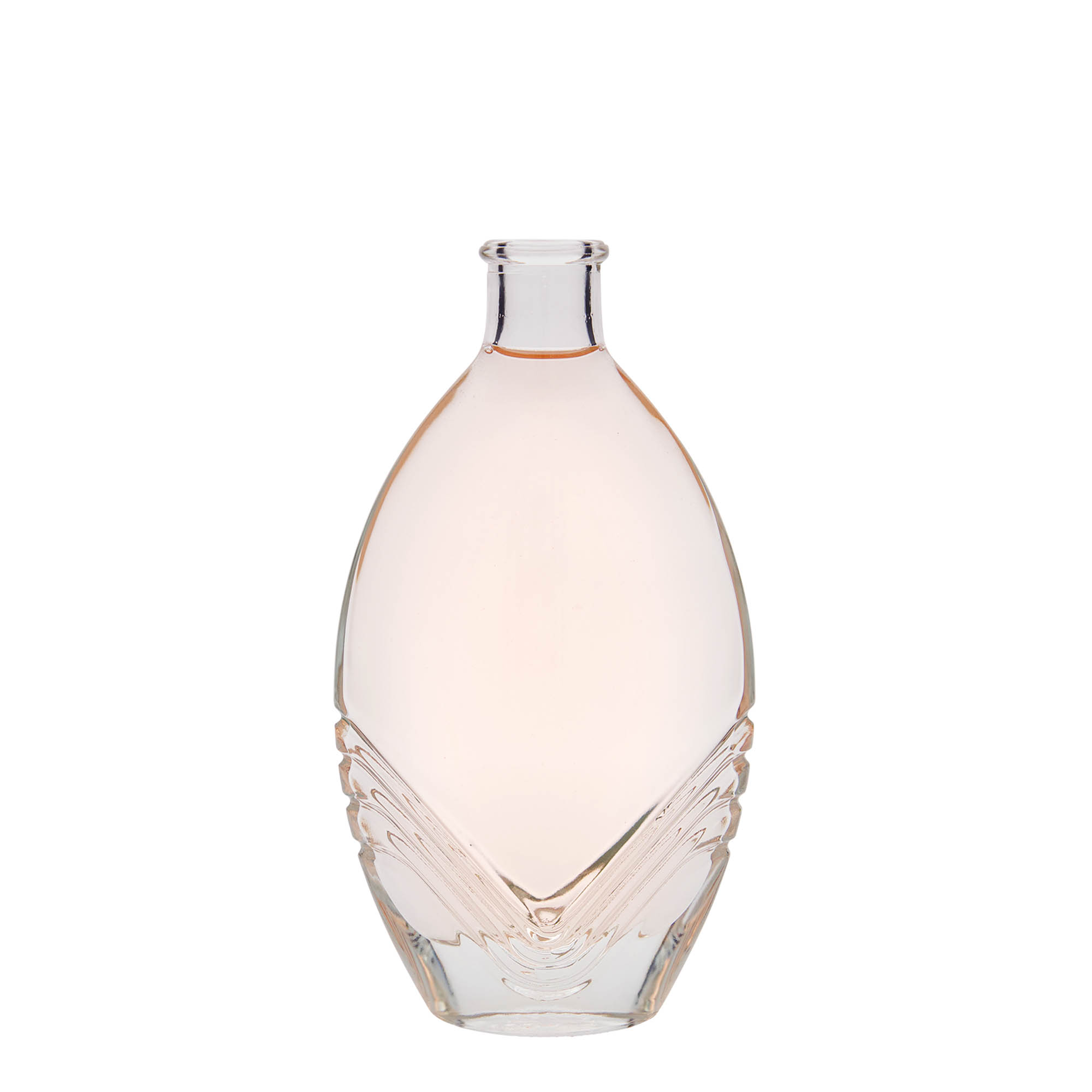 200 ml glasflaska 'Florence', oval, mynning: kork