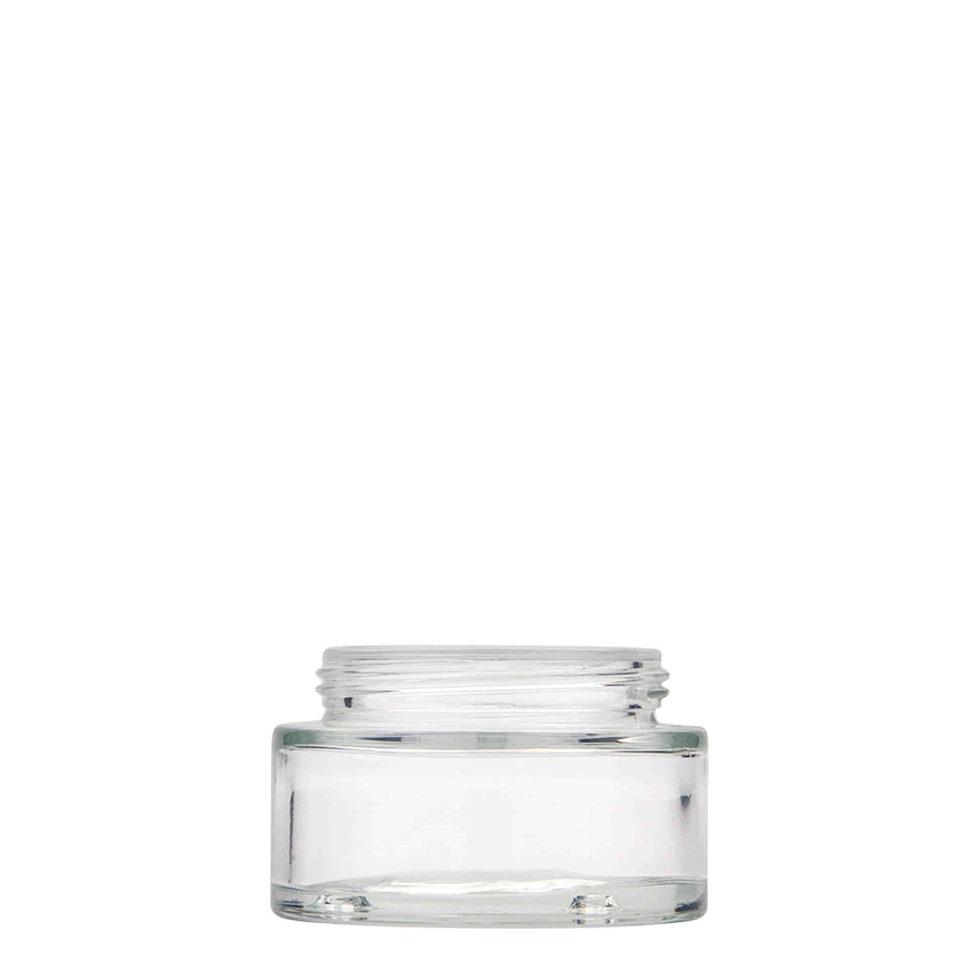 50 ml burk 'Clear Edition', glas, mynning: skruvkapsel