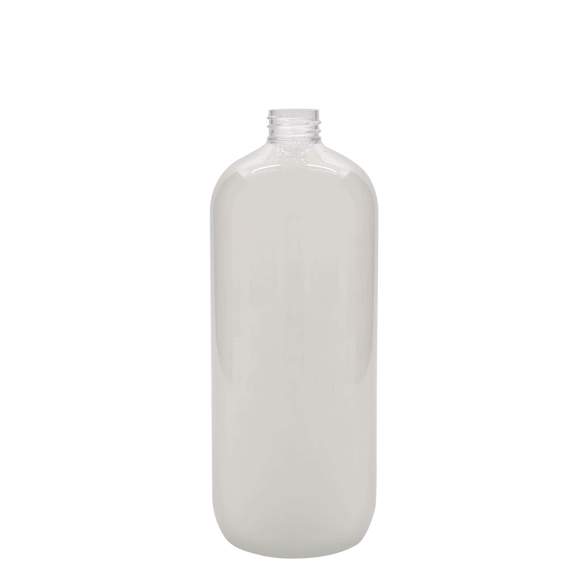 1 000 ml PET-flaska 'Boston', plast, mynning: GPI 28/410