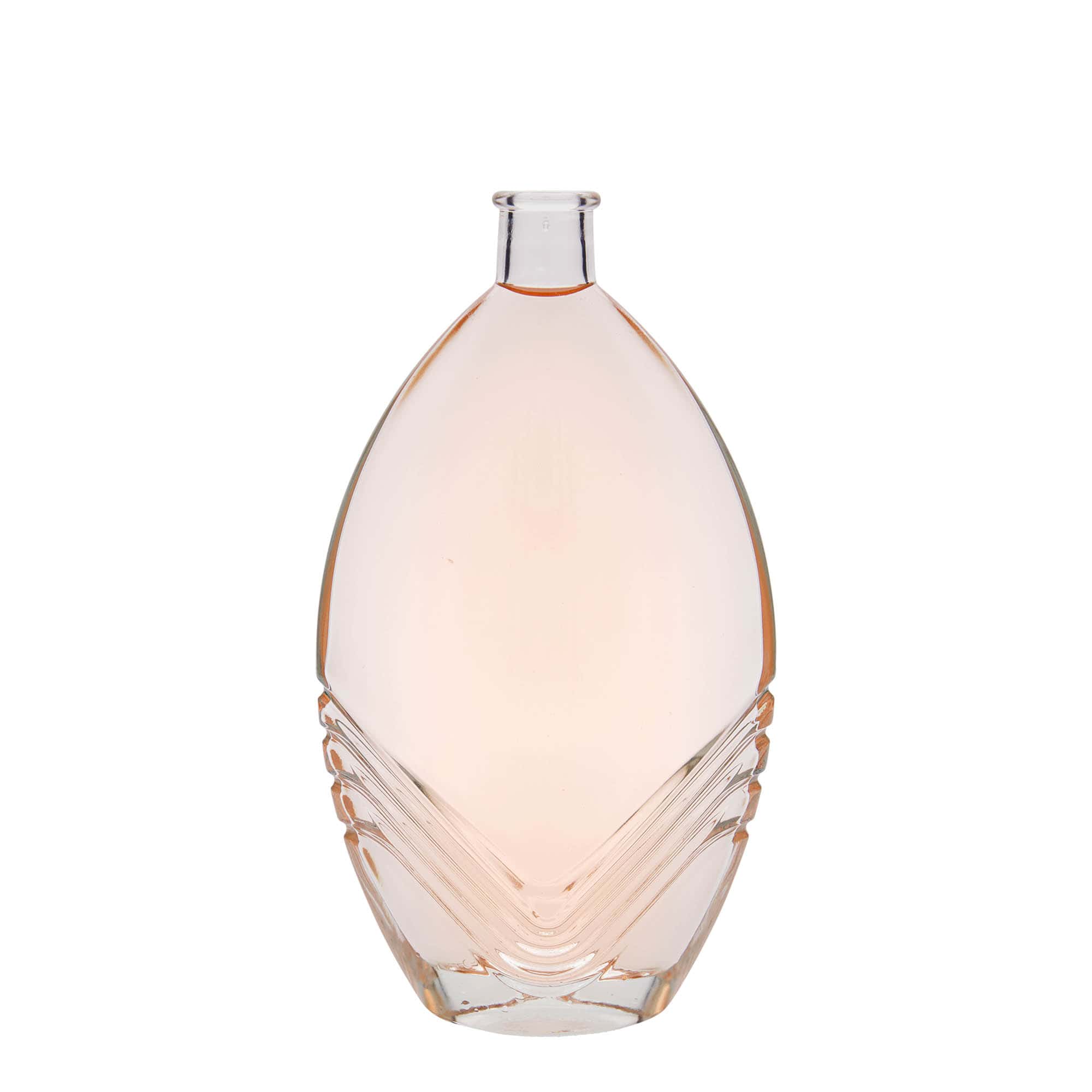 500 ml glasflaska 'Florence', oval, mynning: kork