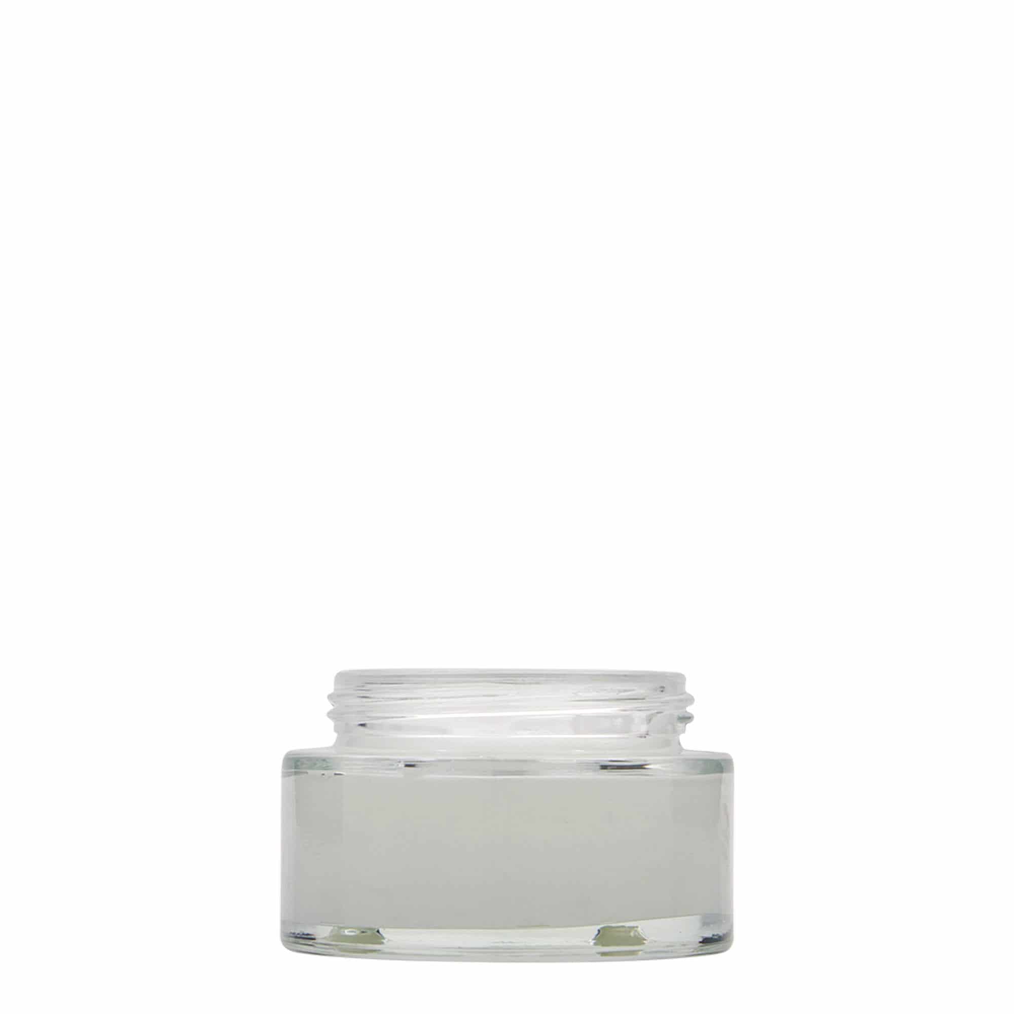 50 ml burk 'Clear Edition', glas, mynning: skruvkapsel