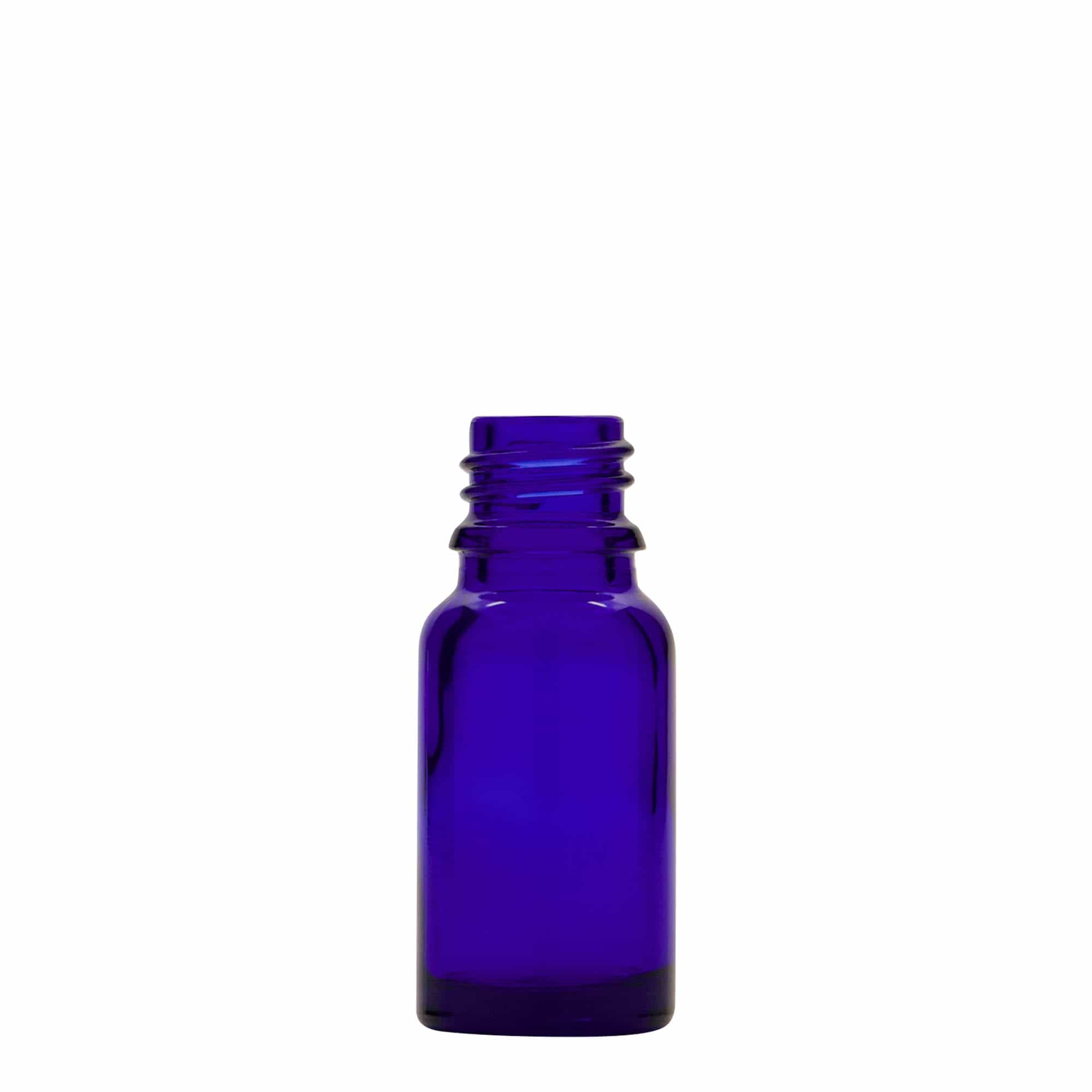 10 ml flaska med pipett, medicin, glas, kungsblå-röd, mynning: DIN 18