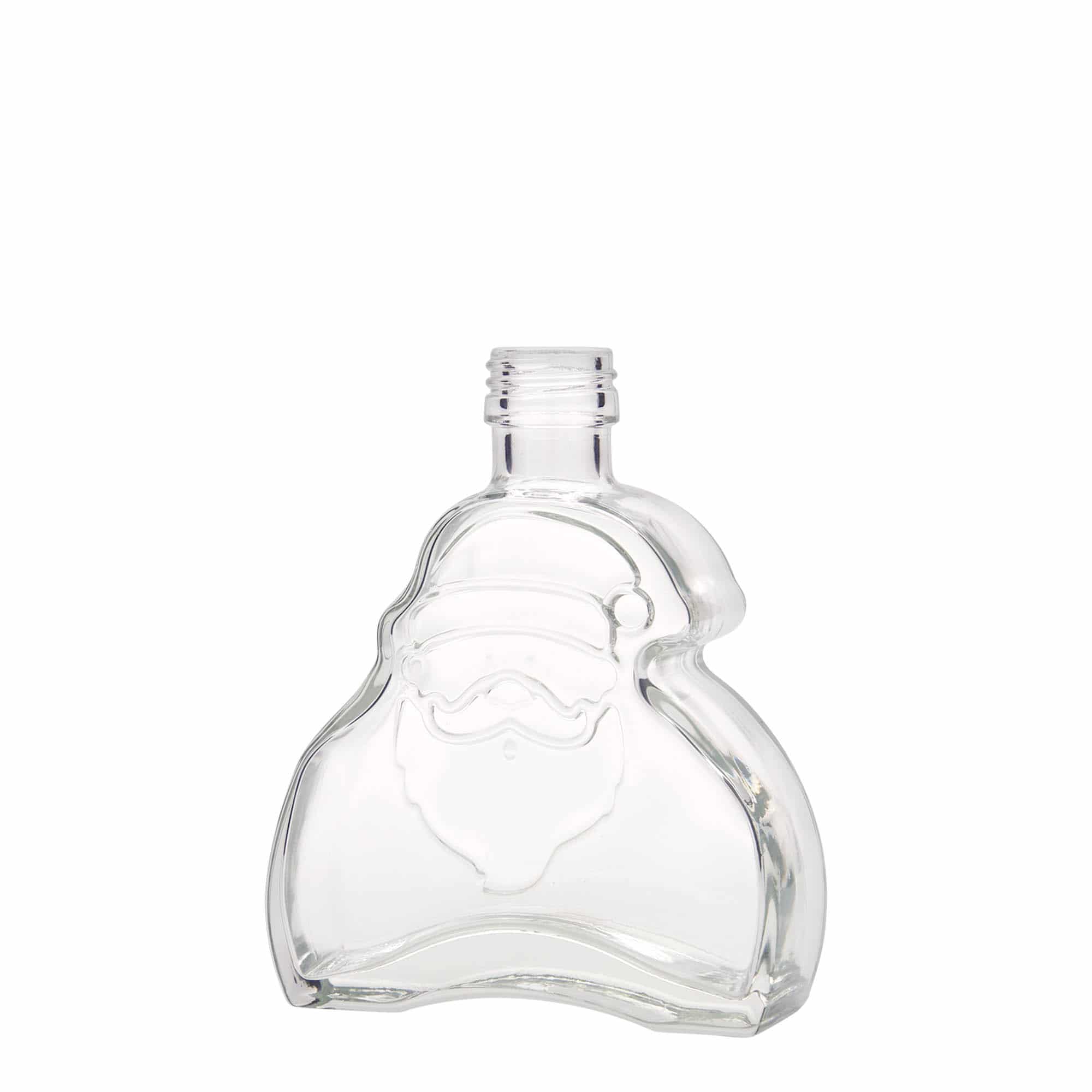 200 ml glasflaska 'Santa Claus', mynning: PP 28