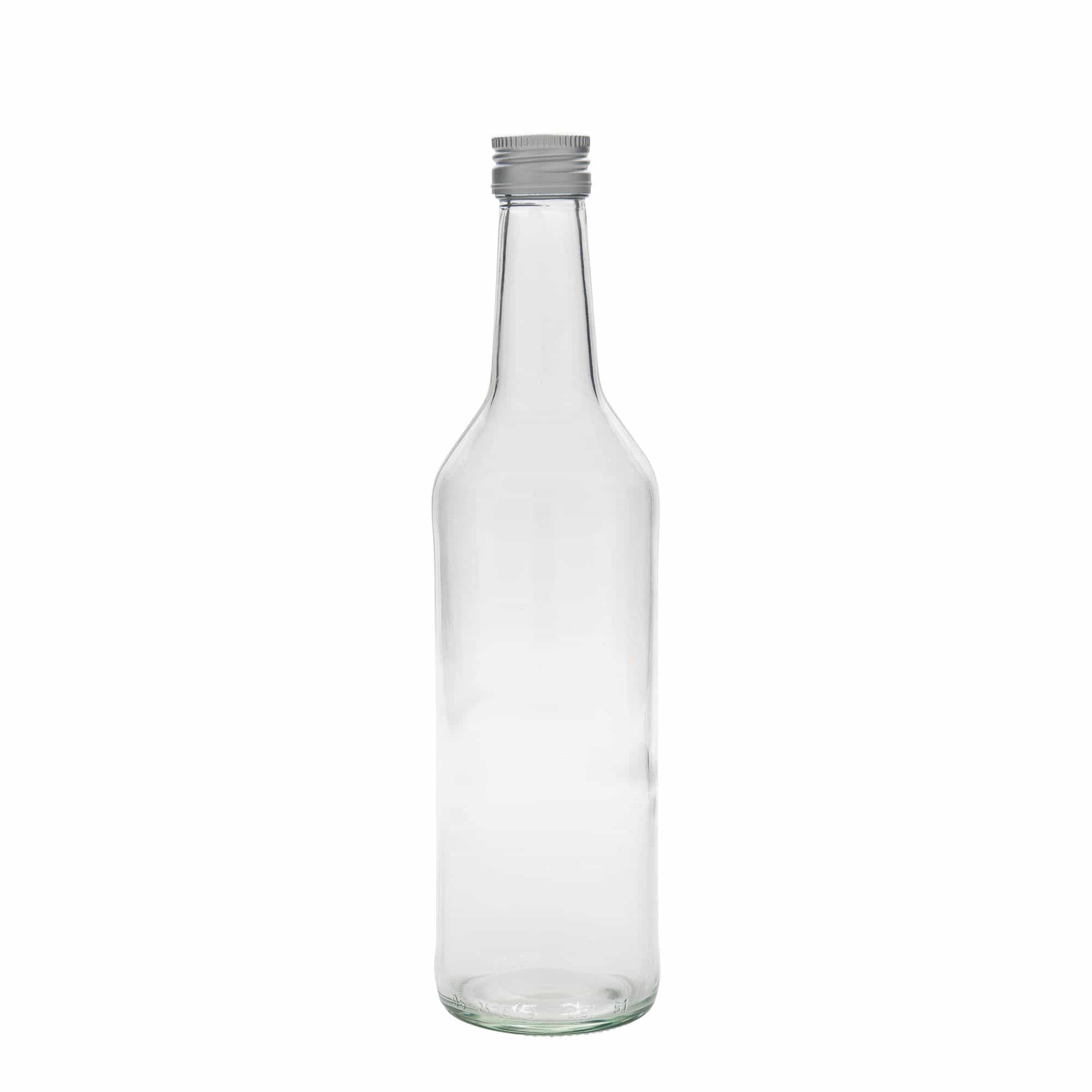 500 ml glasflaska rak hals, mynning: PP 28