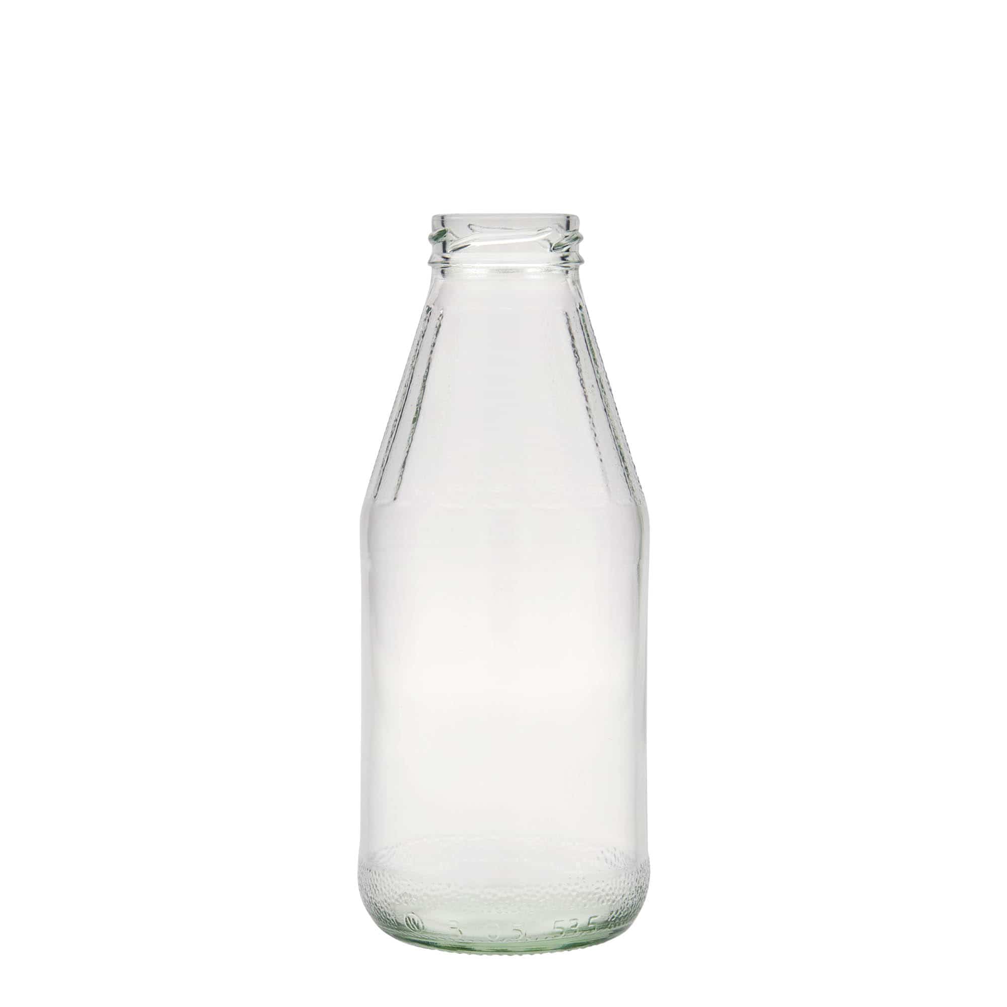 500 ml universalflaska med bred hals, glas, mynning: twist off (TO 43)