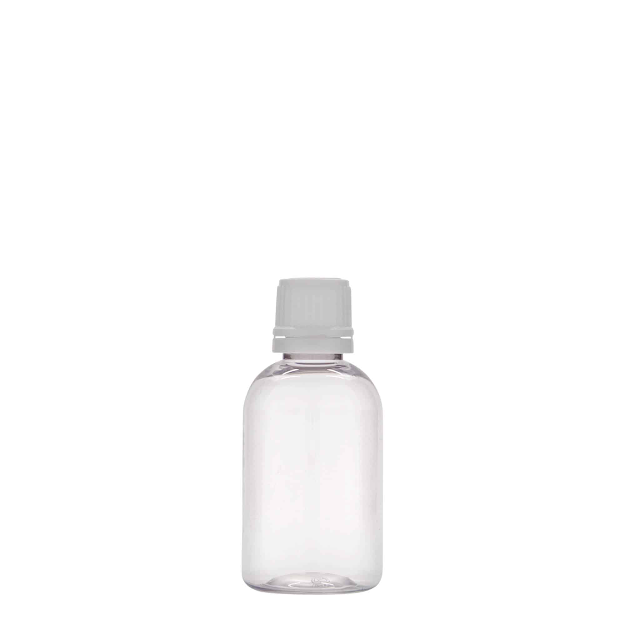 50 ml PET-medicinflaska 'Easy Living', plast, mynning: DIN 18