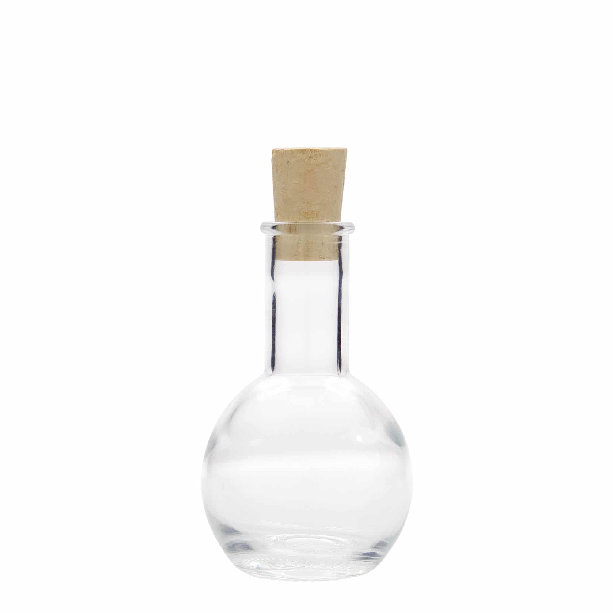 100 ml glasflaska 'Tulipano', mynning: kork